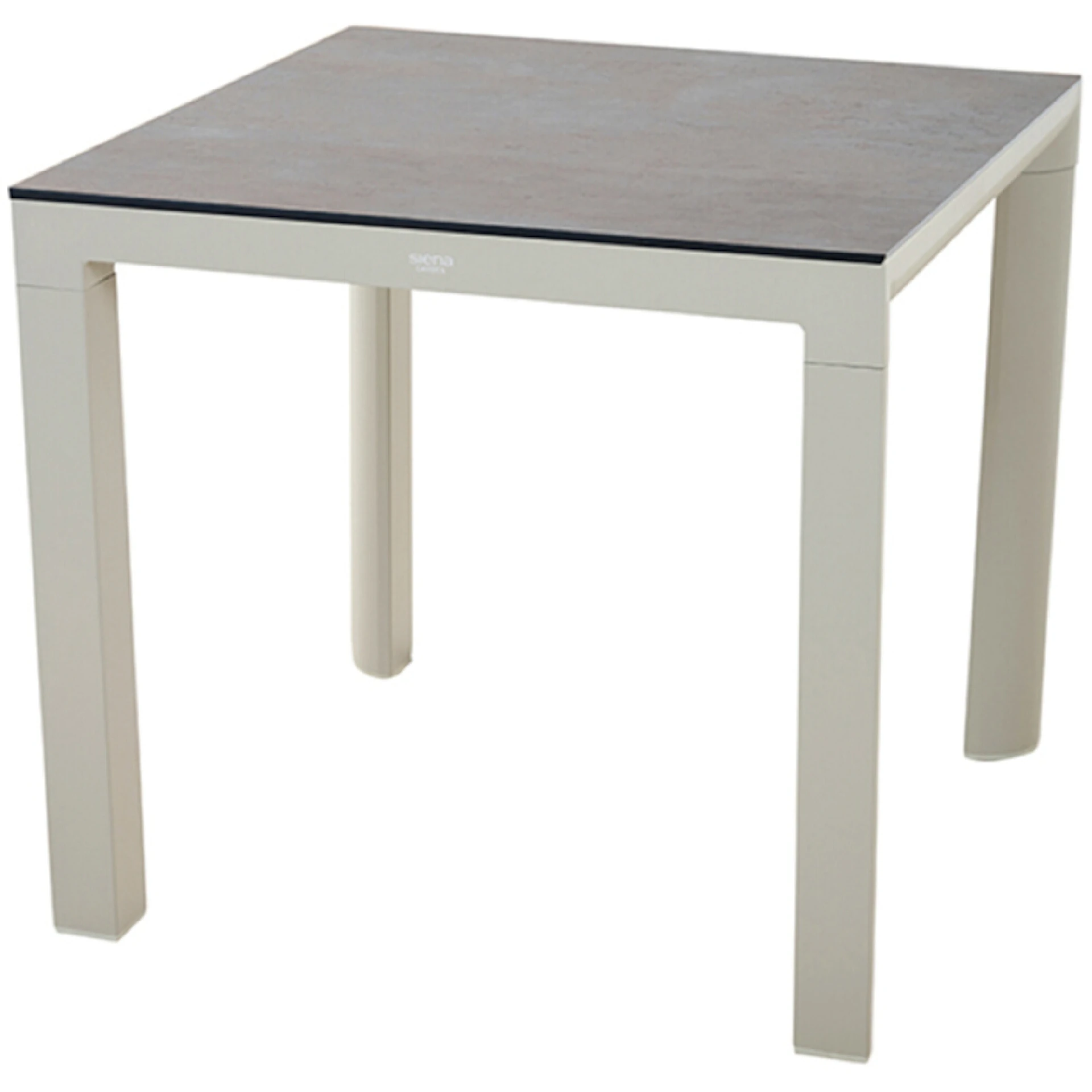 SILVA Gartentisch | 80 x 80 cm | HPL beton hell