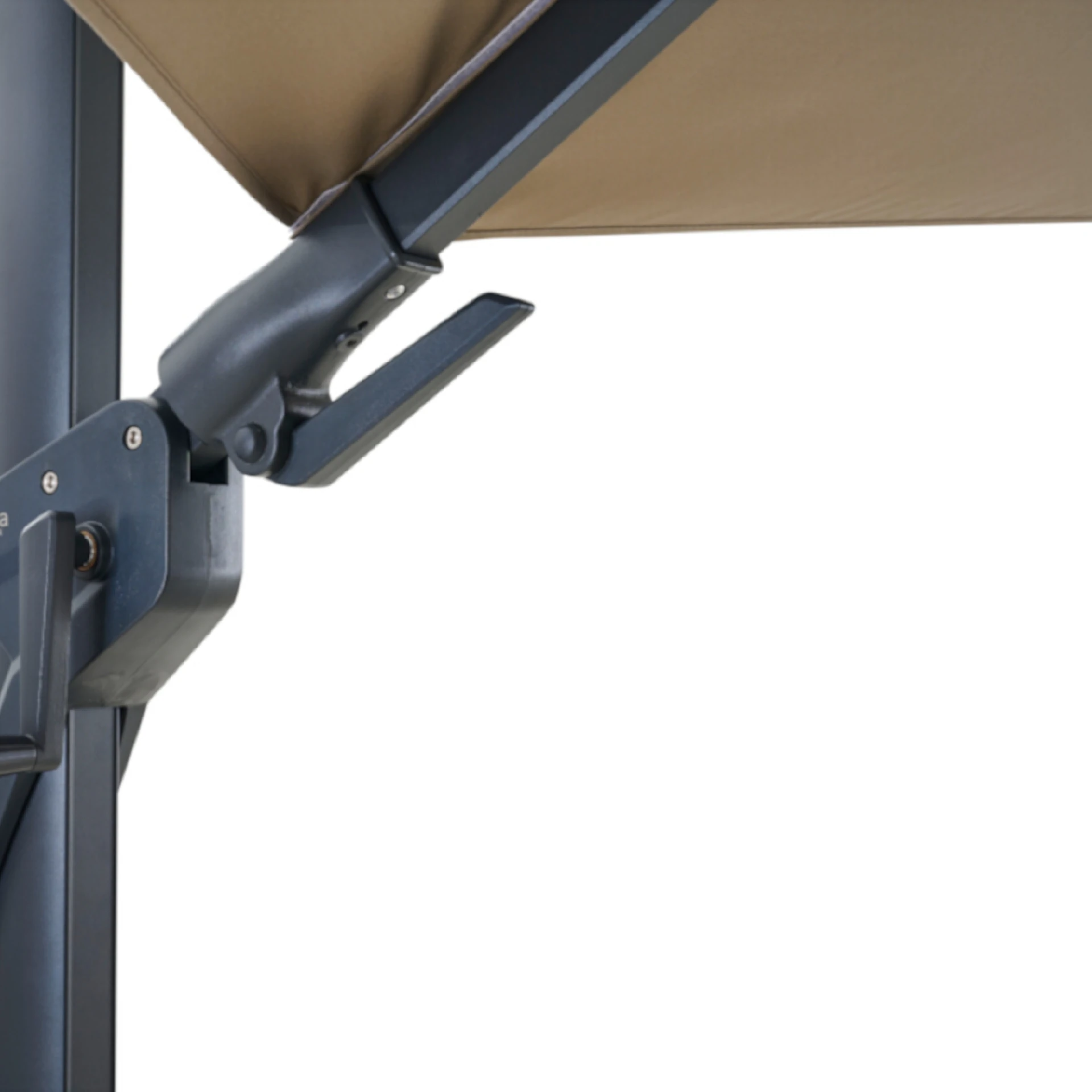 FAGUS N+ Ampelschirm | Ø 350 cm | taupe / anthraz...