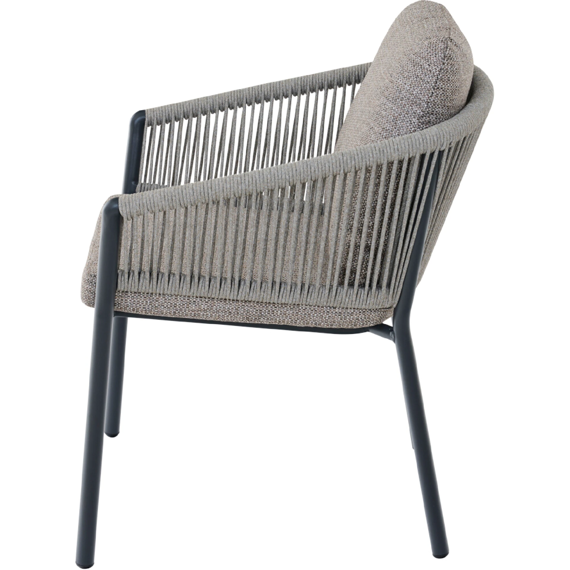 MERANO Stapelsessel | inkl. Kissen | taupe grau / ...