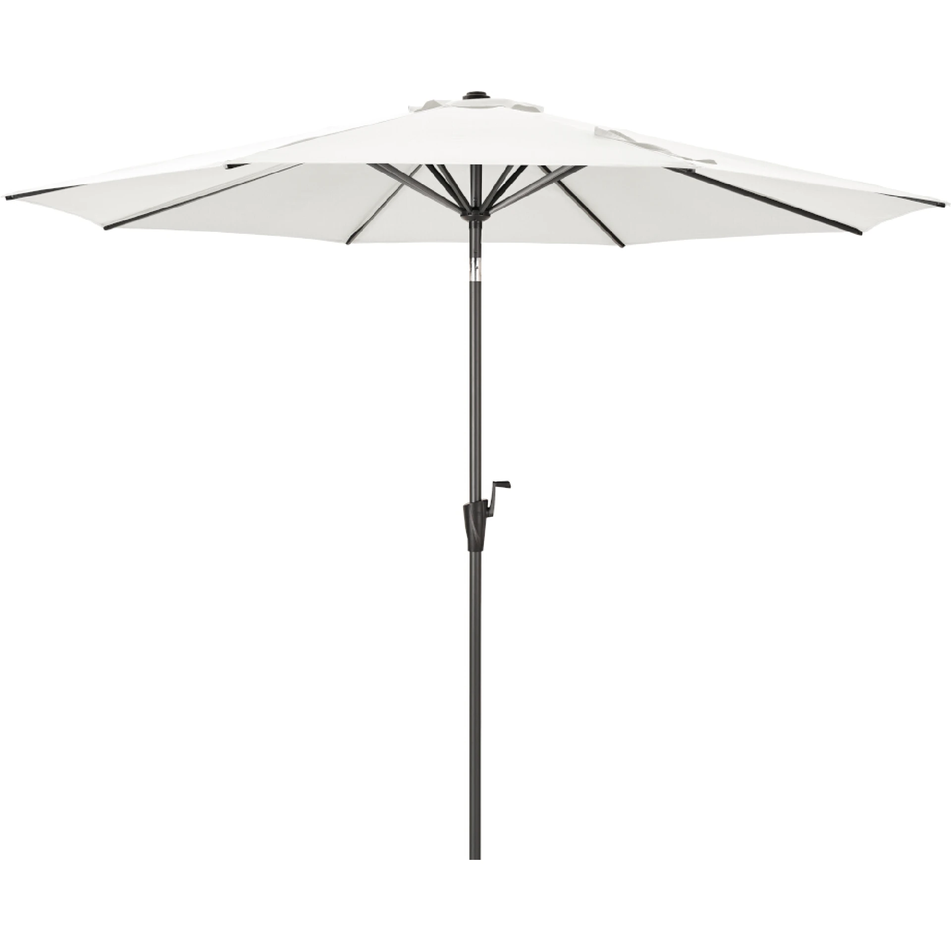 FAGUS Mittelstockschirm Kurbel | Ø 300 cm | natur / anthrazit