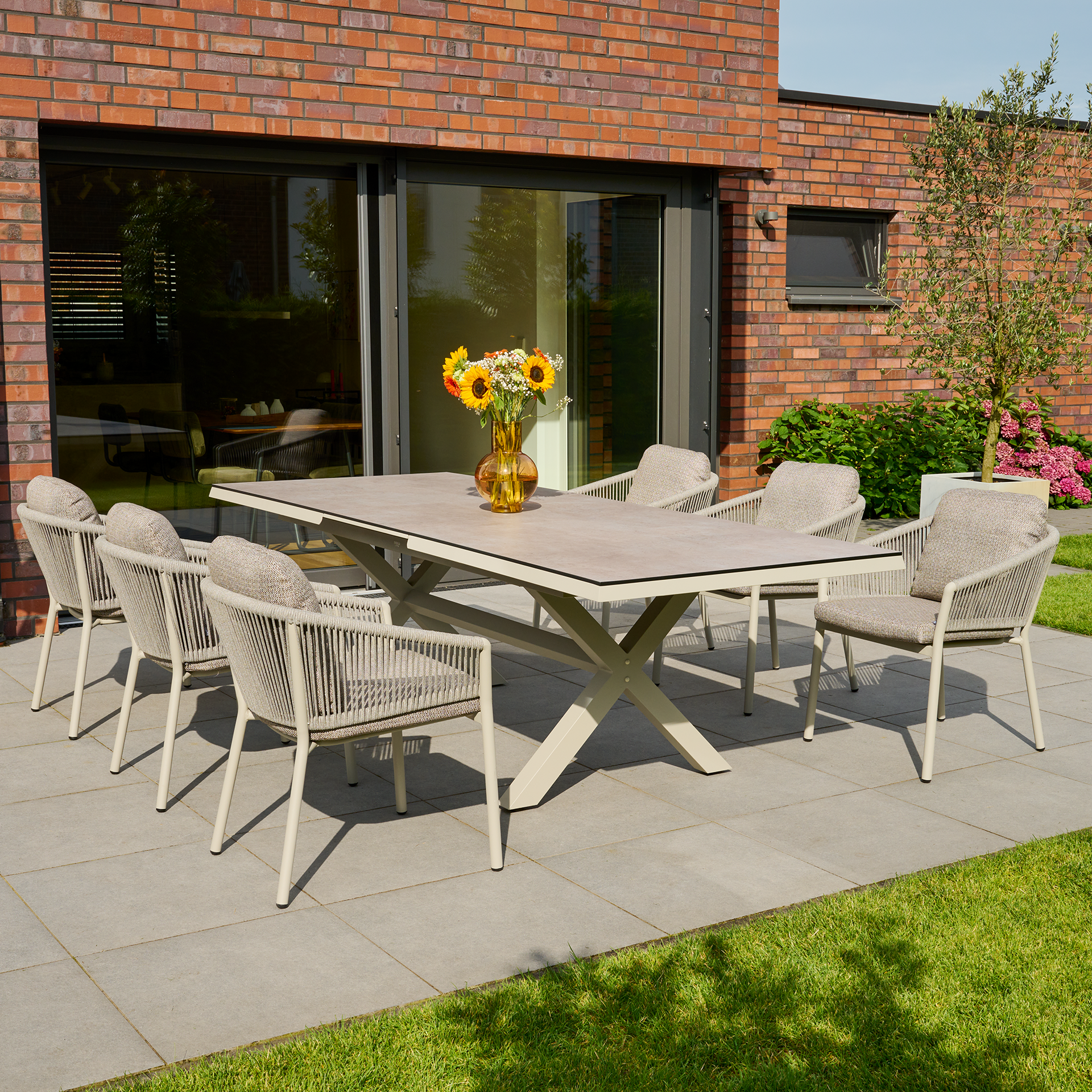 Ausziehtisch SINCRO matt seidengrau / HPL | Garten...