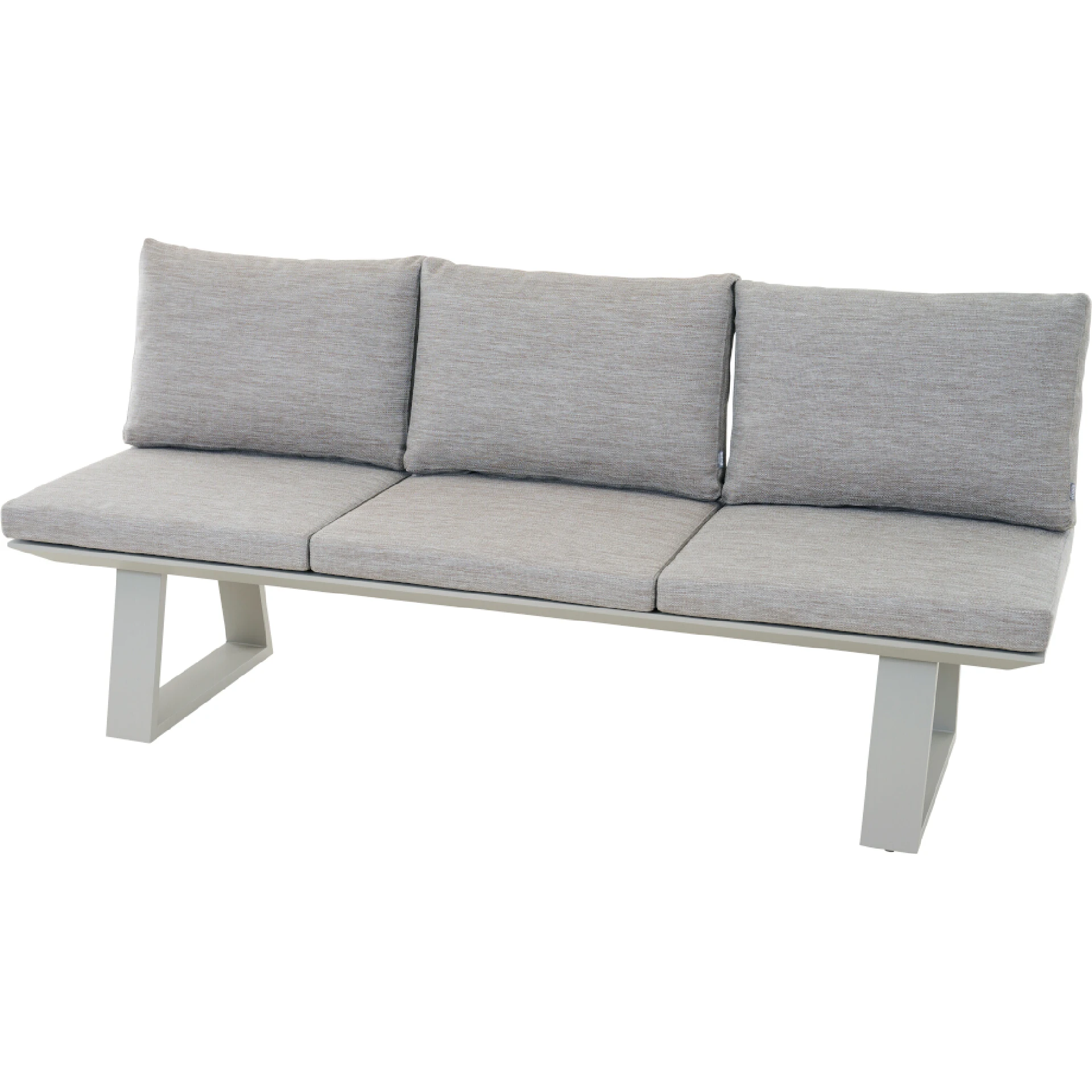 REPTON 3er Dining Bank | mix taupe / seidengrau