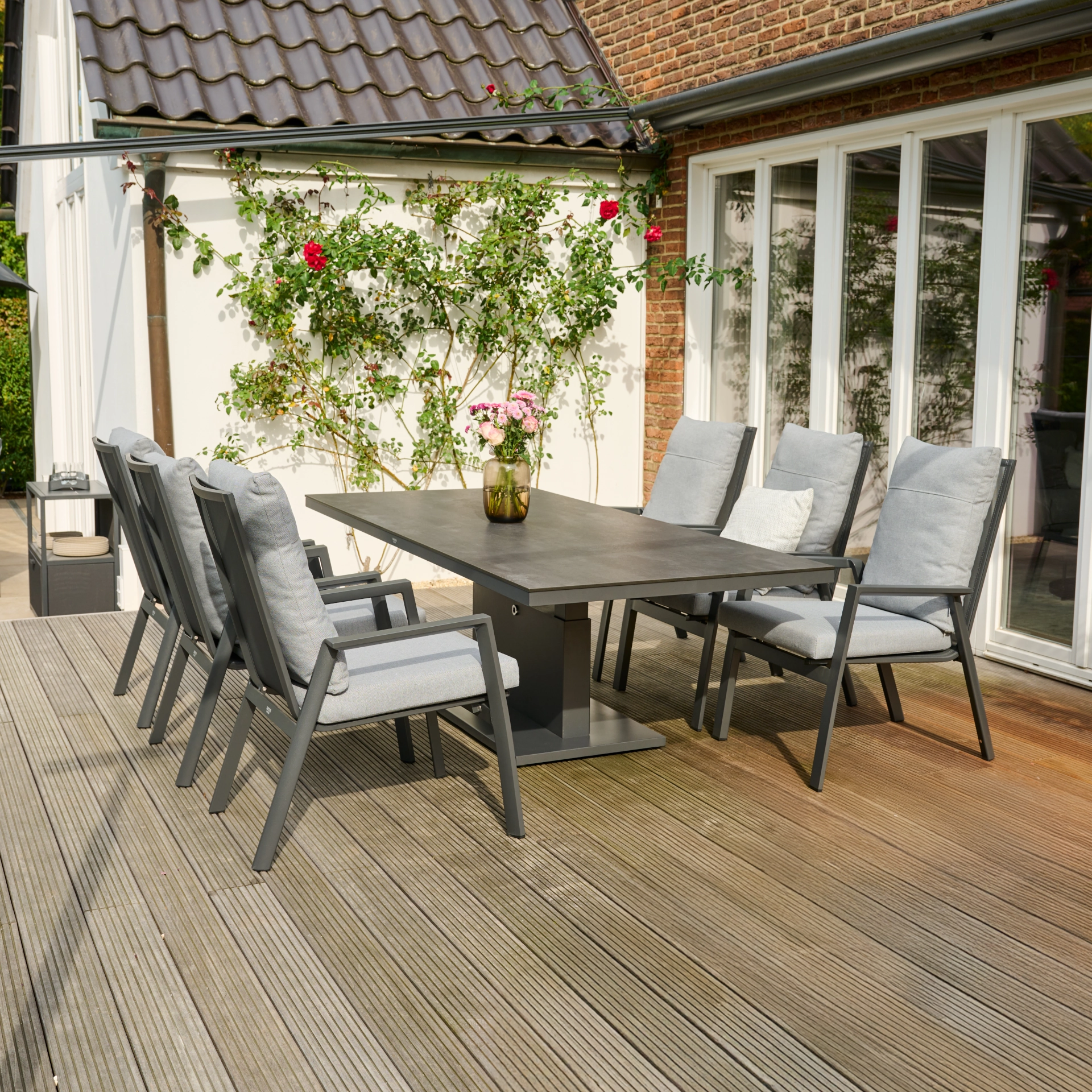 VALENCIA Gartensessel Comfort plus | dunkelgrau / ...