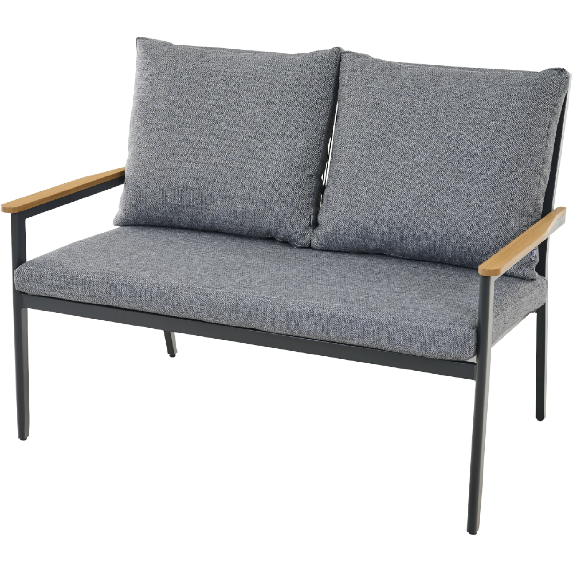 LIGURIA 2er Bank Comfort Plus | mix grey / anthrazit