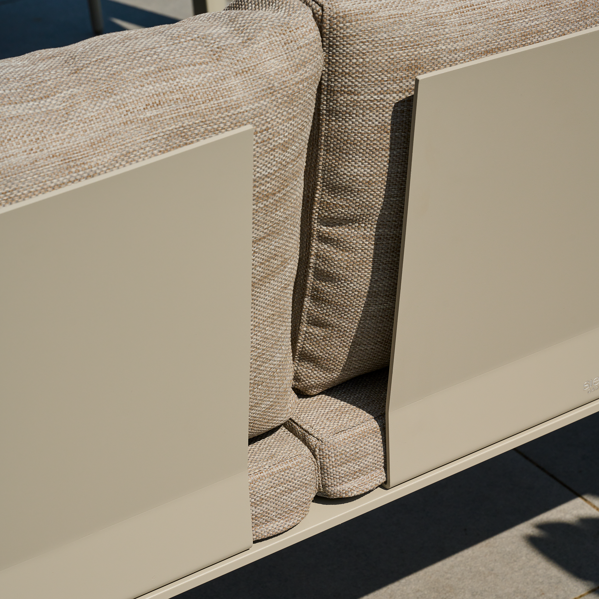 REPTON Ecklehne | mix taupe / seidengrau