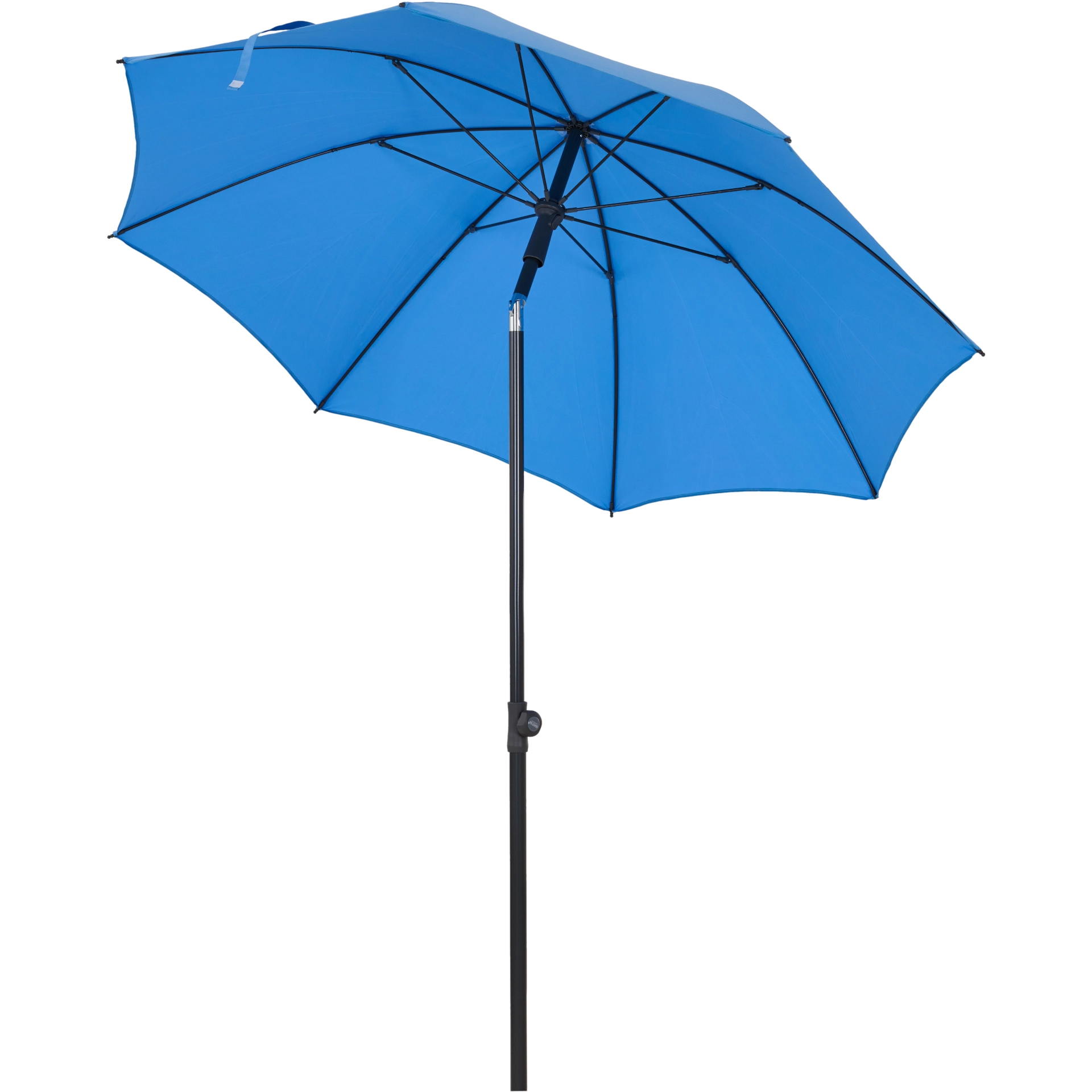 CITY Push tussenstokparaplu | Ø 180 cm | blauw / a...