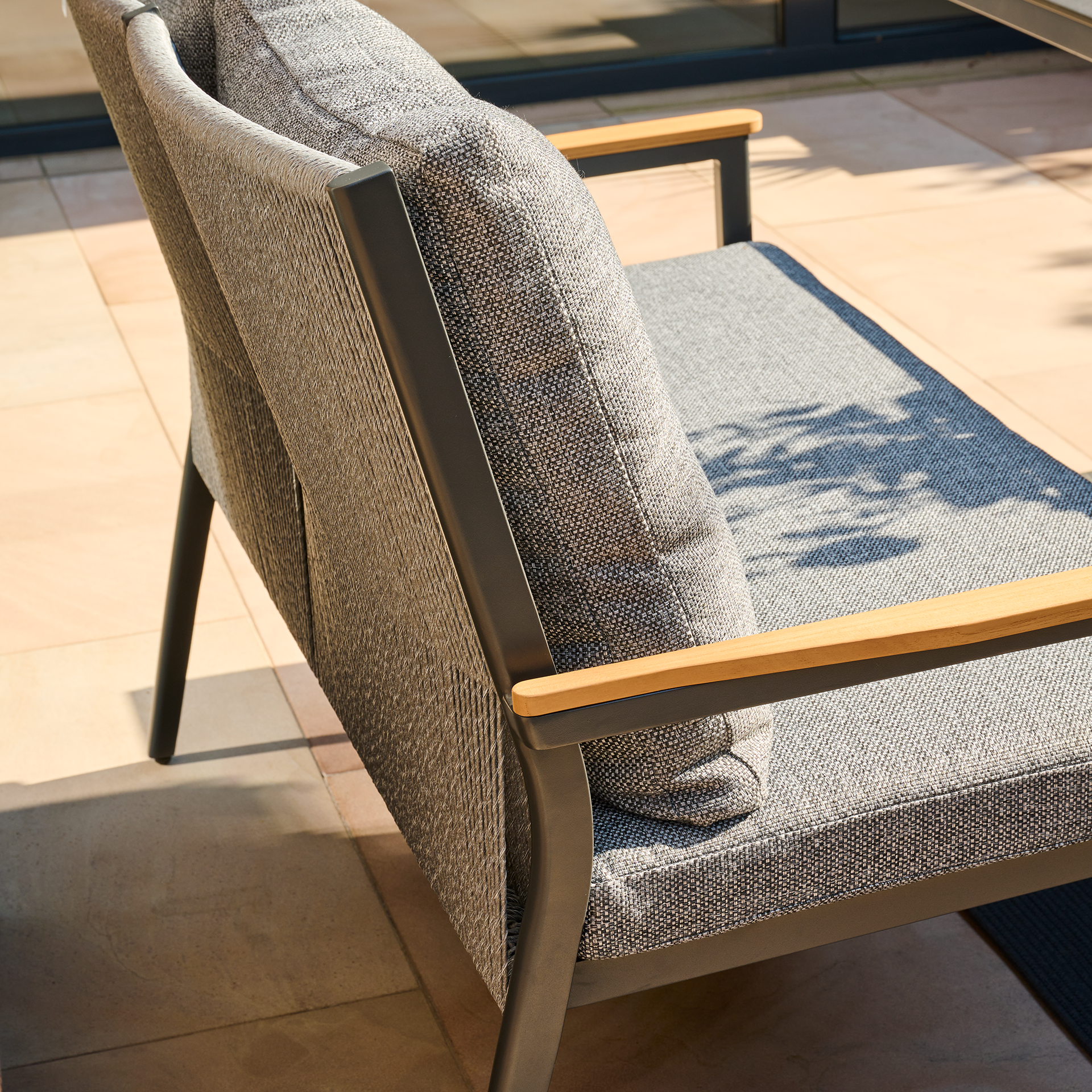 LIGURIA 2er Bank Comfort Plus | mix grey / anthraz...