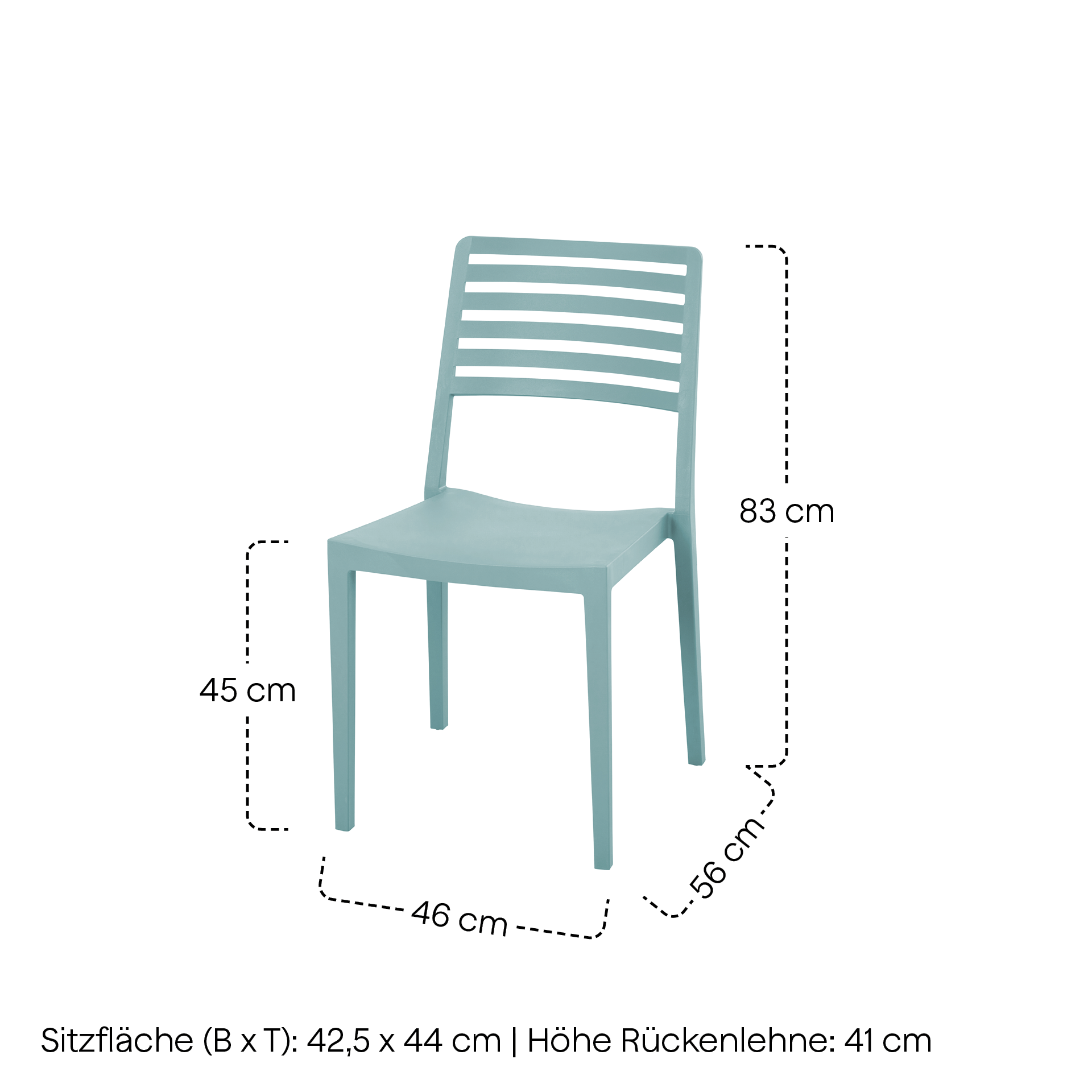 ALLEY Stapelstuhl | nilgrün | Urban Lights