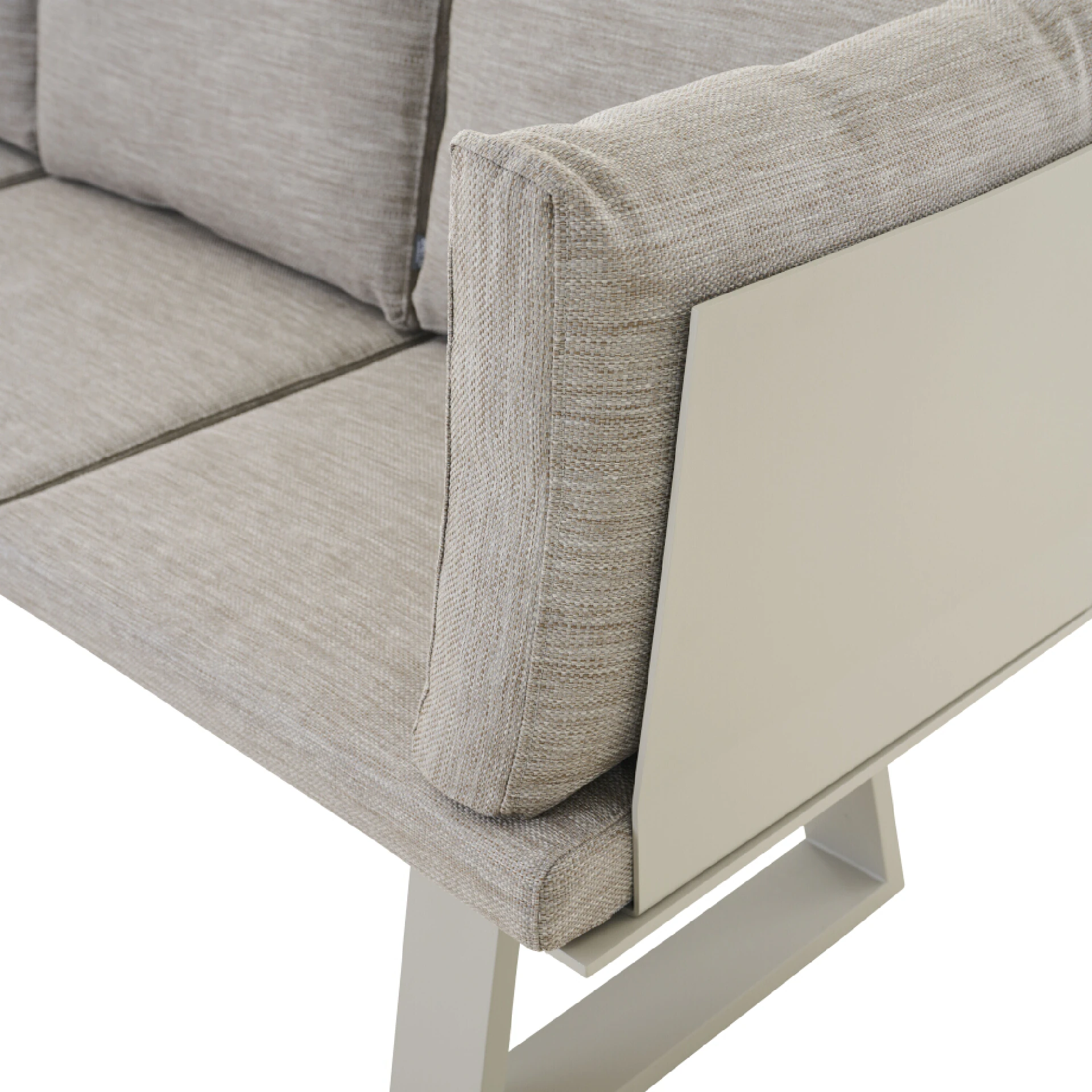 REPTON Ecklehne | mix taupe / seidengrau