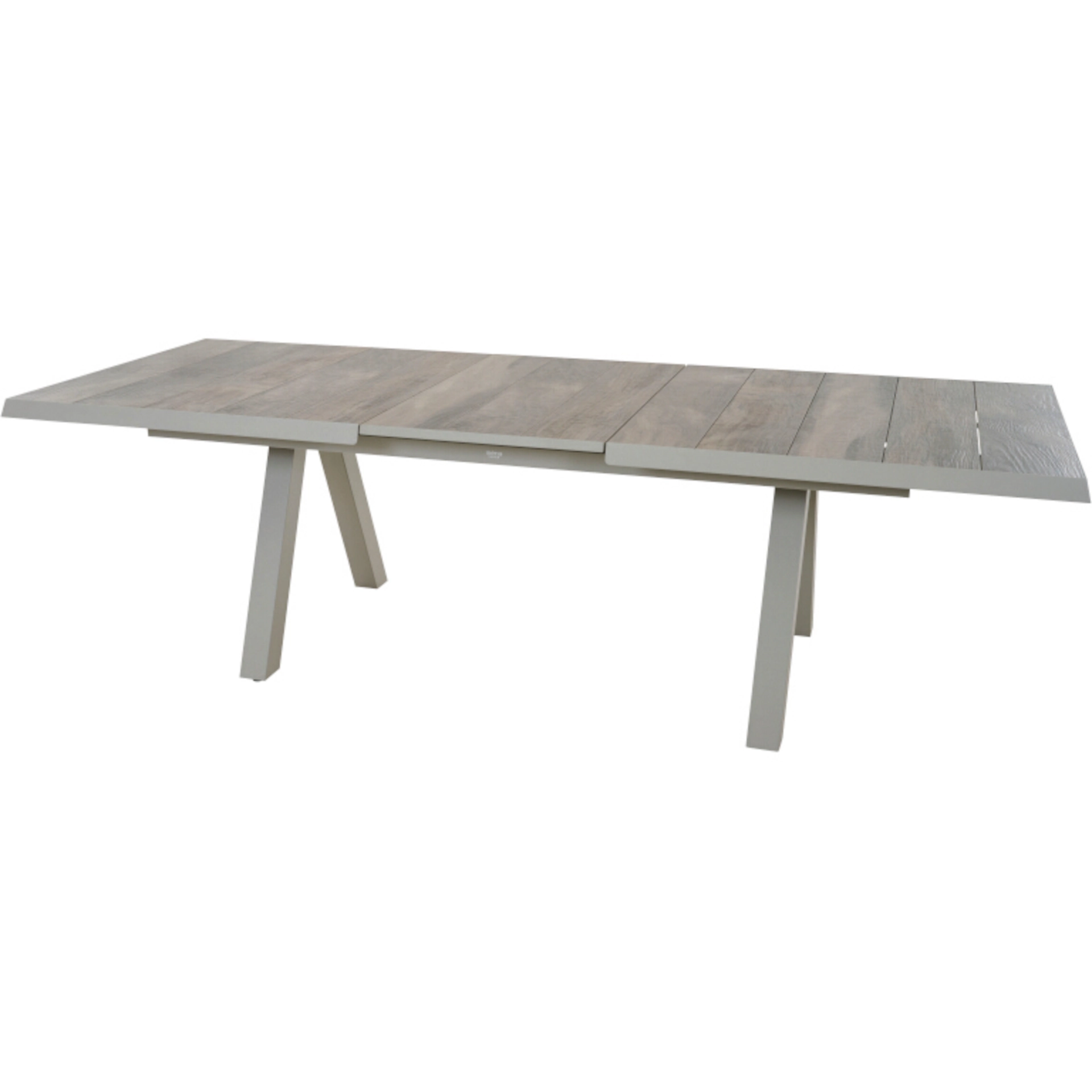 TIRANA Gartentisch ausziehbar | 200/260 x 100 cm | Keramik washed-grey