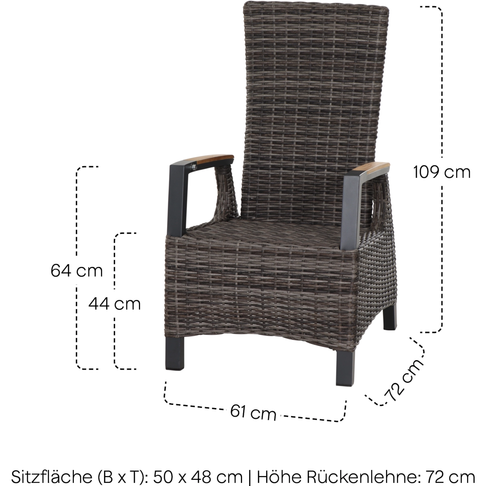 Gartensessel | Diningmove Sessel Verdobronze-grau ...