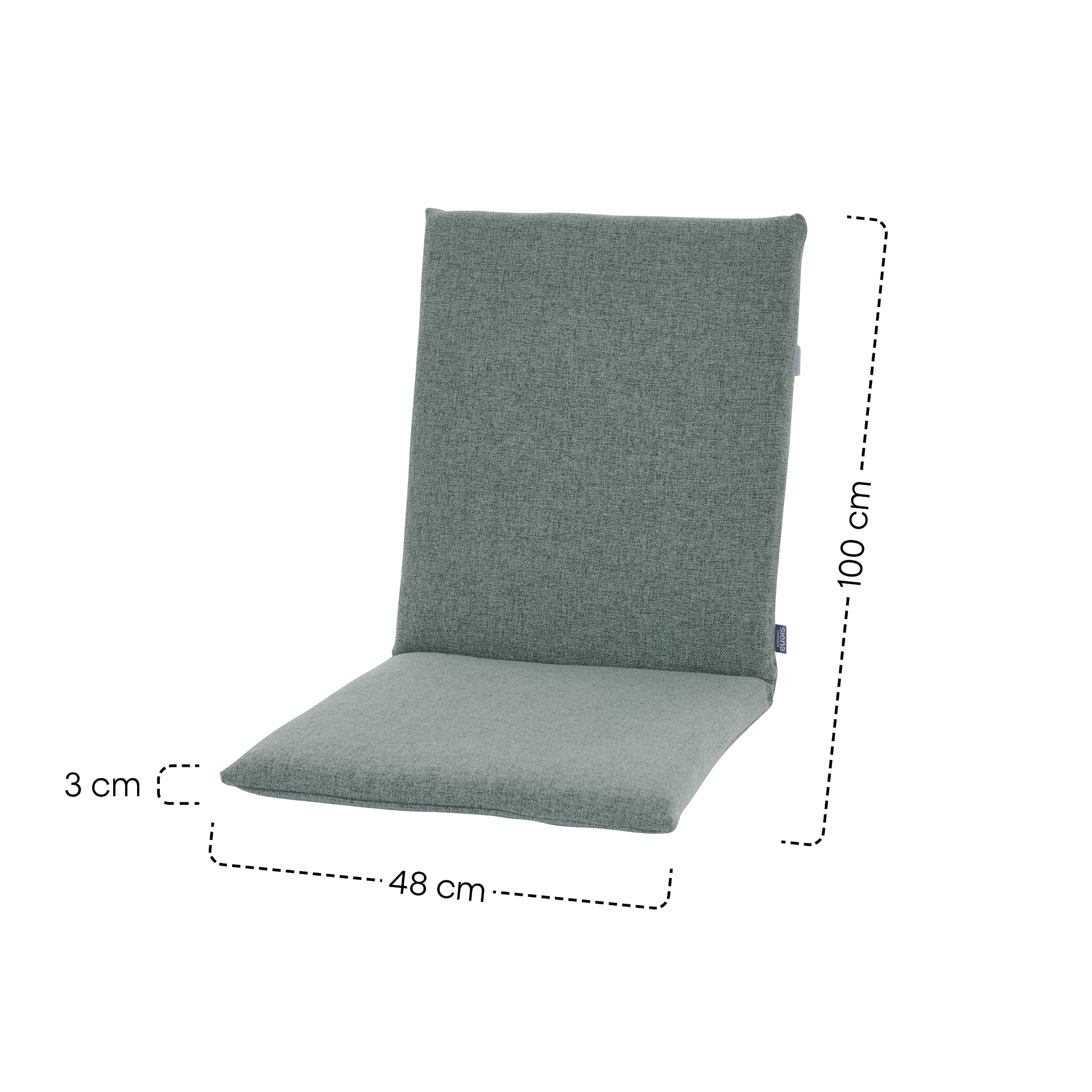 COLORFUL Sesselauflage | vetiver | 100 cm