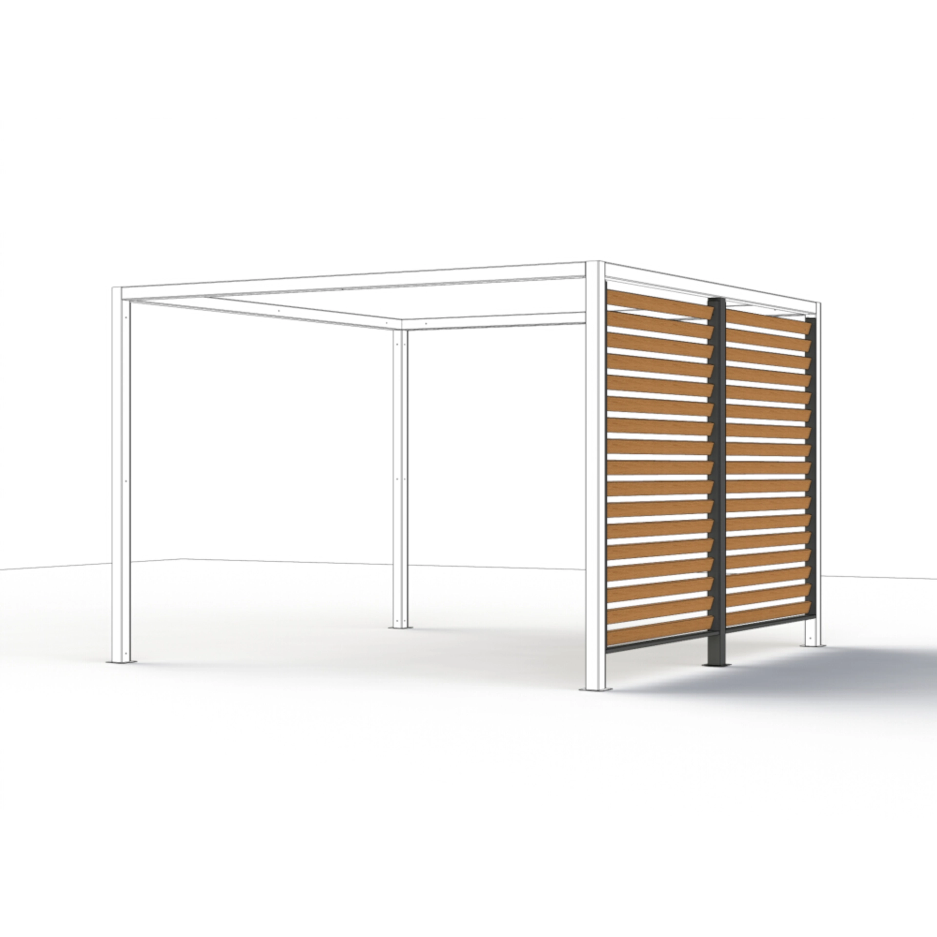 Pavillons | Set Libera Basis + Dach + Blende Holzo... Pavillons | Set Libera Basis + Dach + Blende Holzo...