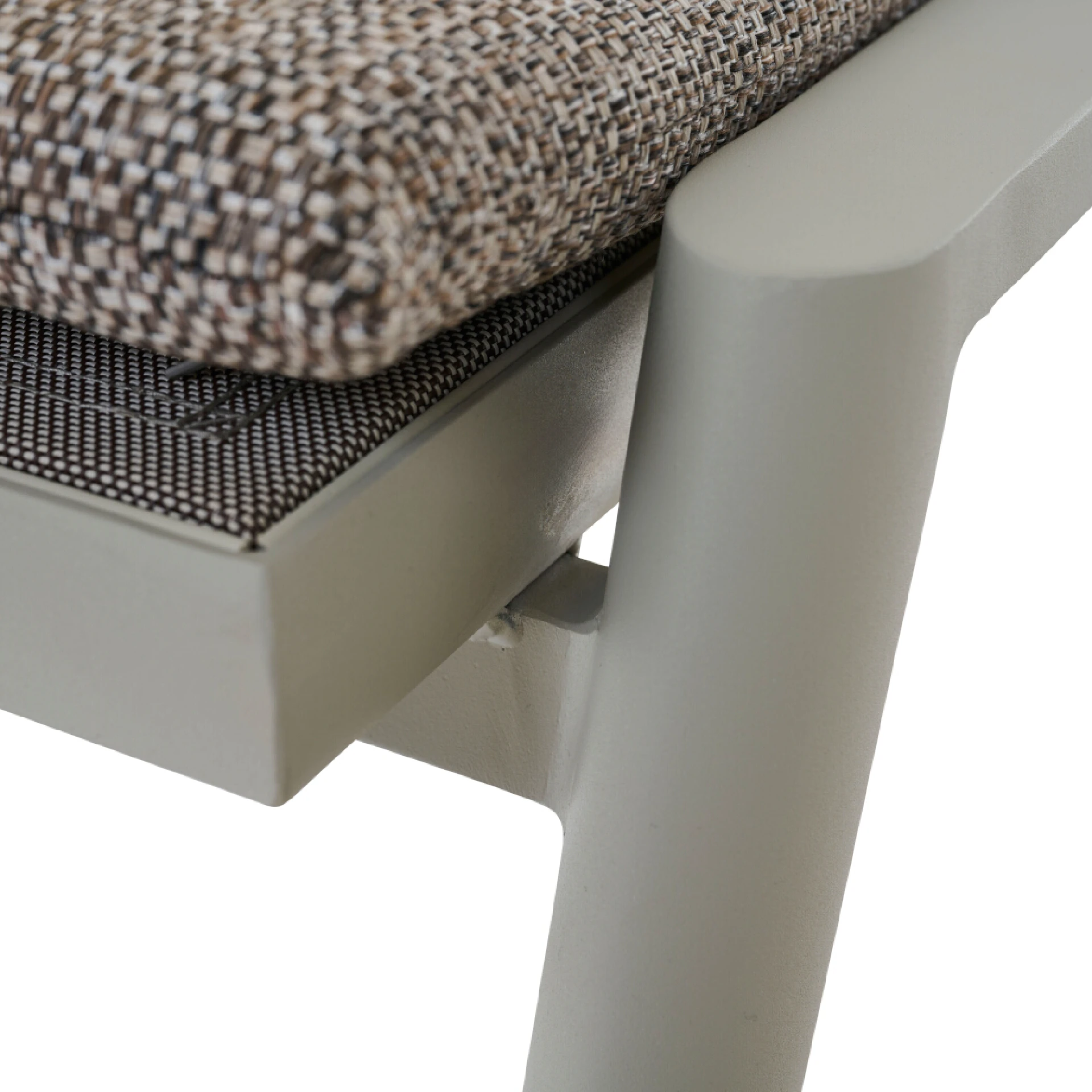 CORTINA Hocker | inkl. Kissen | mocca / seidengrau