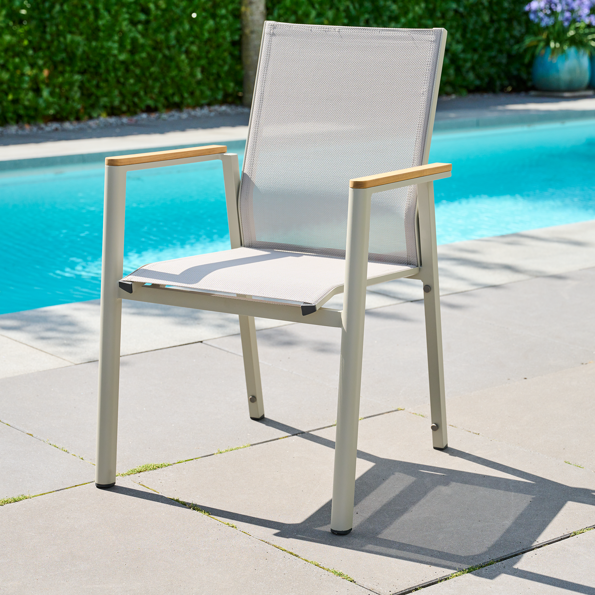 REPTON BOLOGNA | Teakholz FSC 100 %  | taupe grau ...