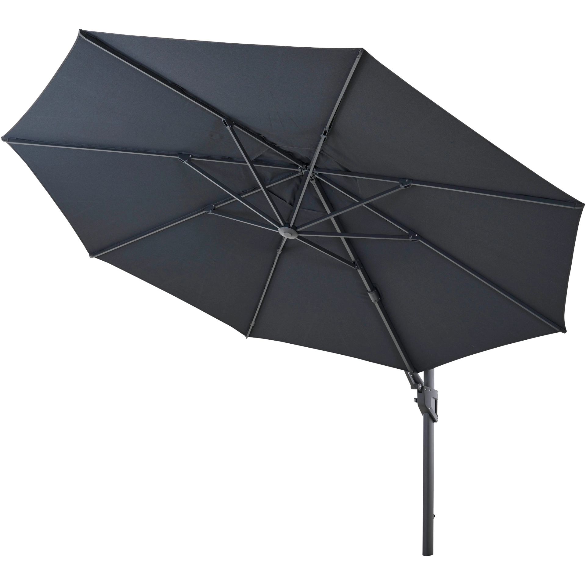 PINO N+ zweefparasol | Ø 350 cm | antraciet-gemêleerd...
