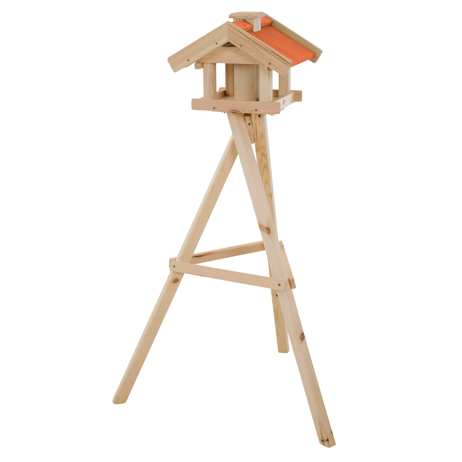 FUTTERPERLE LOKI Vogelhaus | 80 x 80 x 132 cm |natur/aprikose
