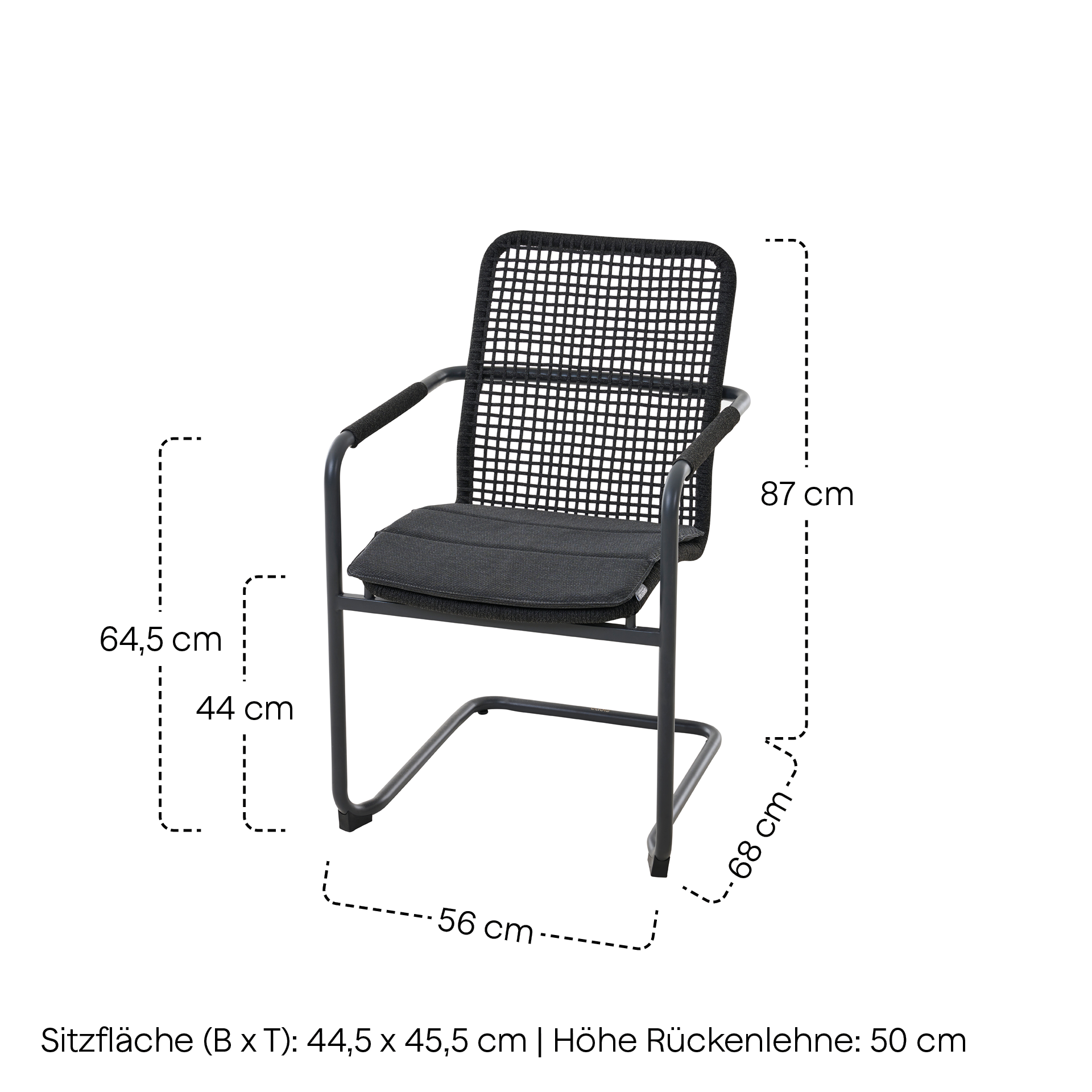 REPTON Schwingstuhl | mix schwarz / anthrazit