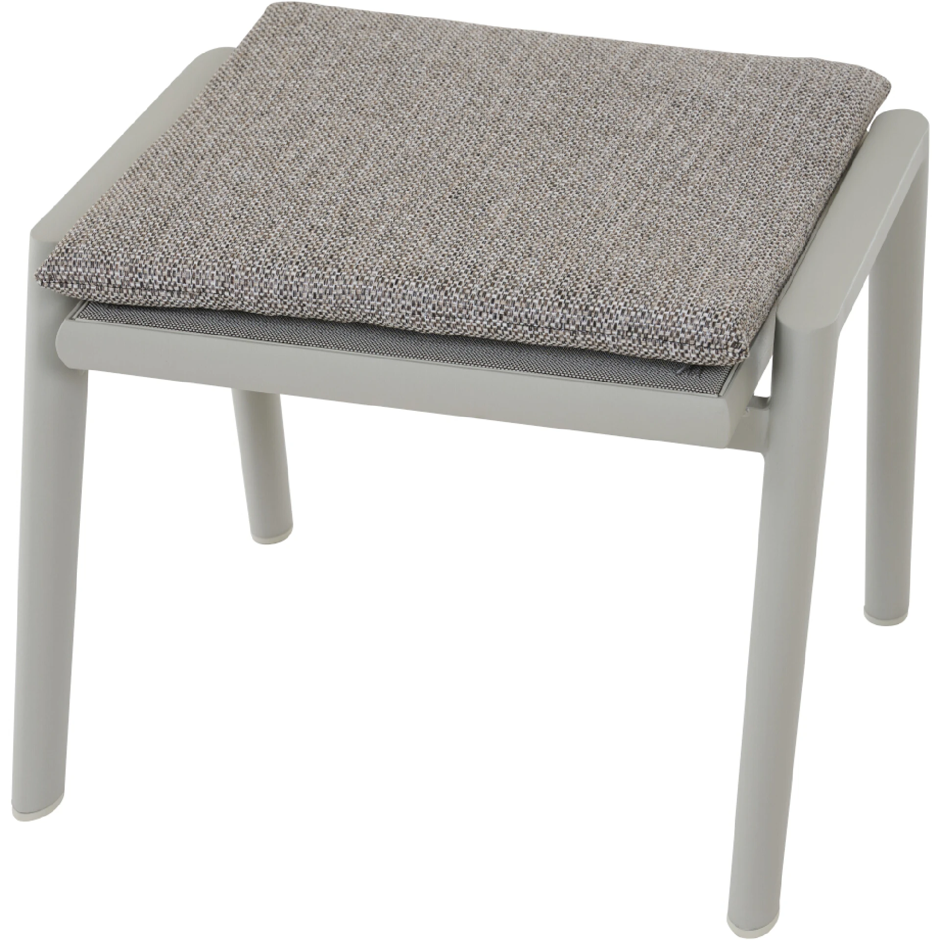 CORTINA Hocker | inkl. Kissen | mocca / seidengrau