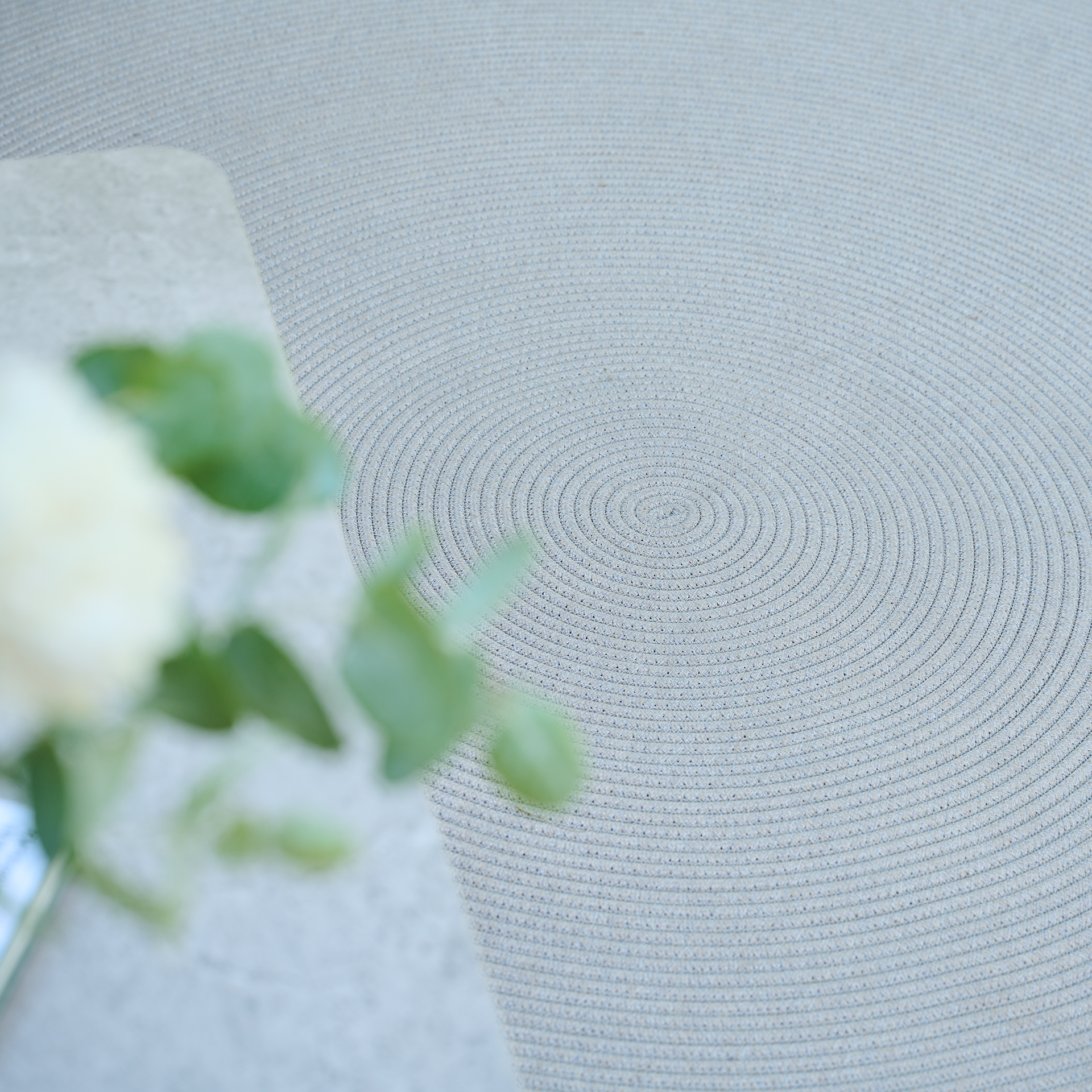 LINARO Outdoorteppich | Ø 160 cm | taupe