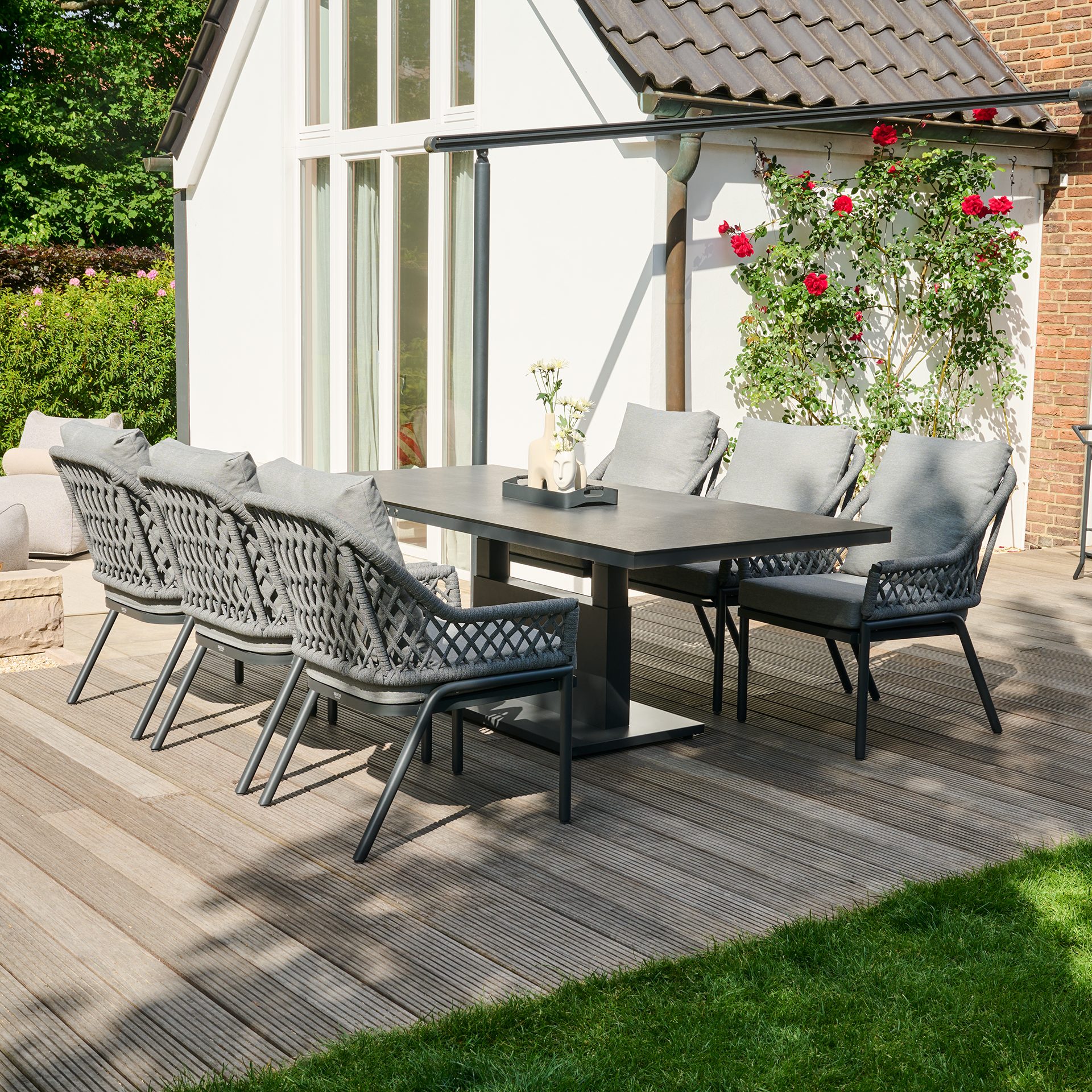 CHESTER Gartensessel Comfort plus | hellgrau mix /...