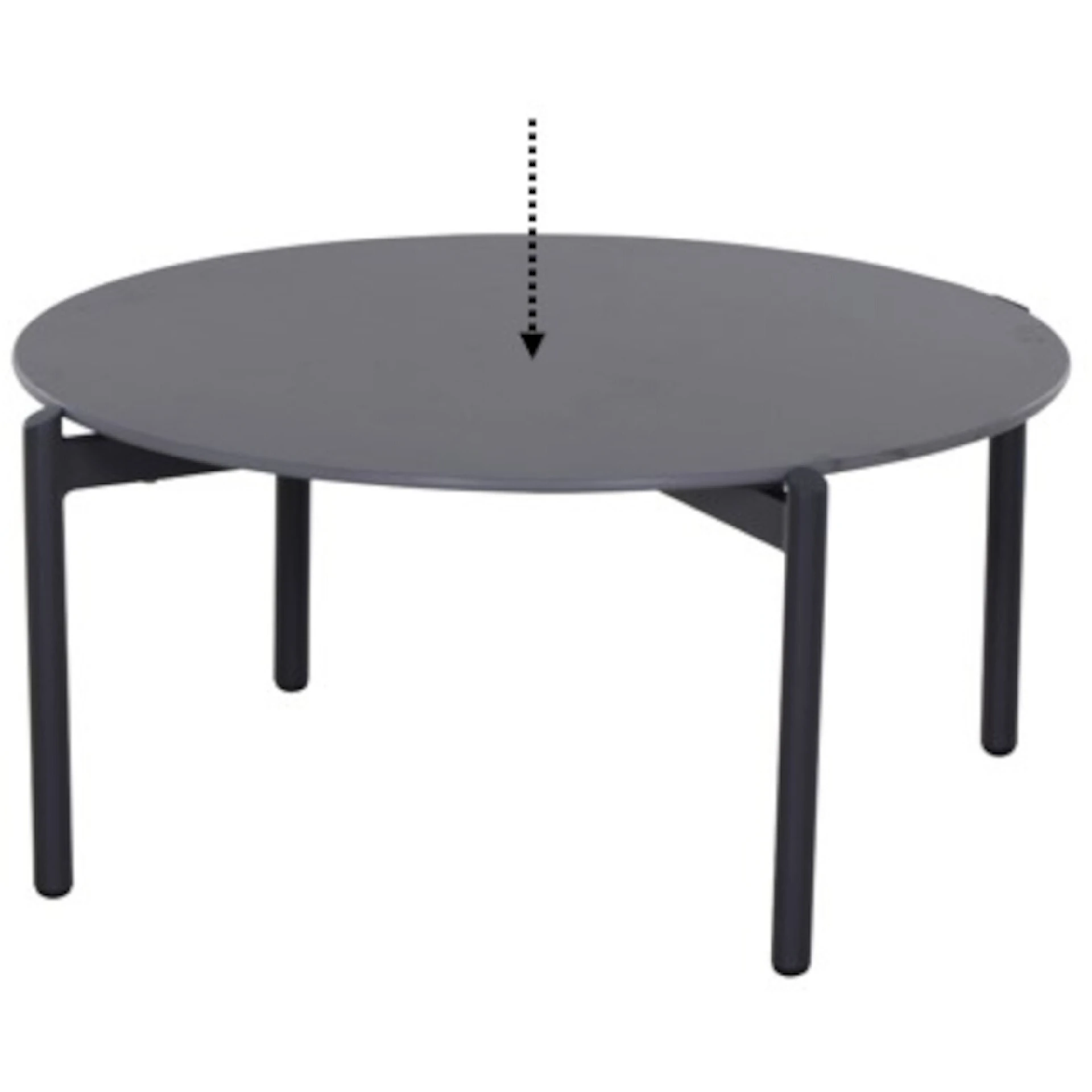 Tischplatte zu ROMA Loungetisch