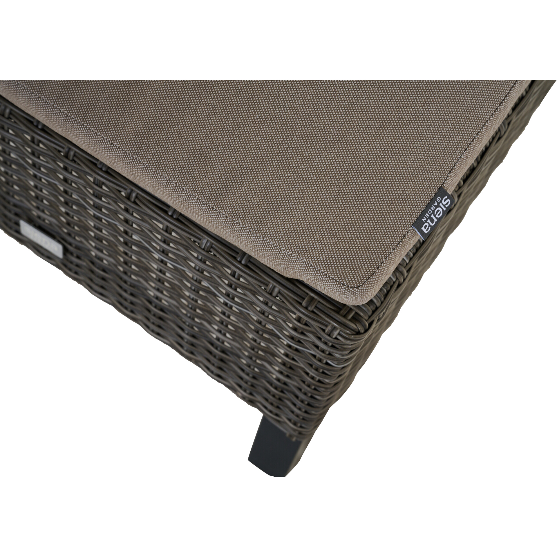 TARANTO Hocker | inkl. Kissen | charcoal grey / an...