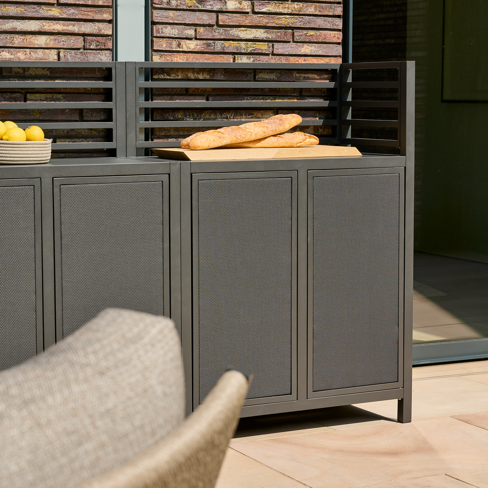 PALMA Outdoorküche | Eckelement | 86 x 45 x 122,5...