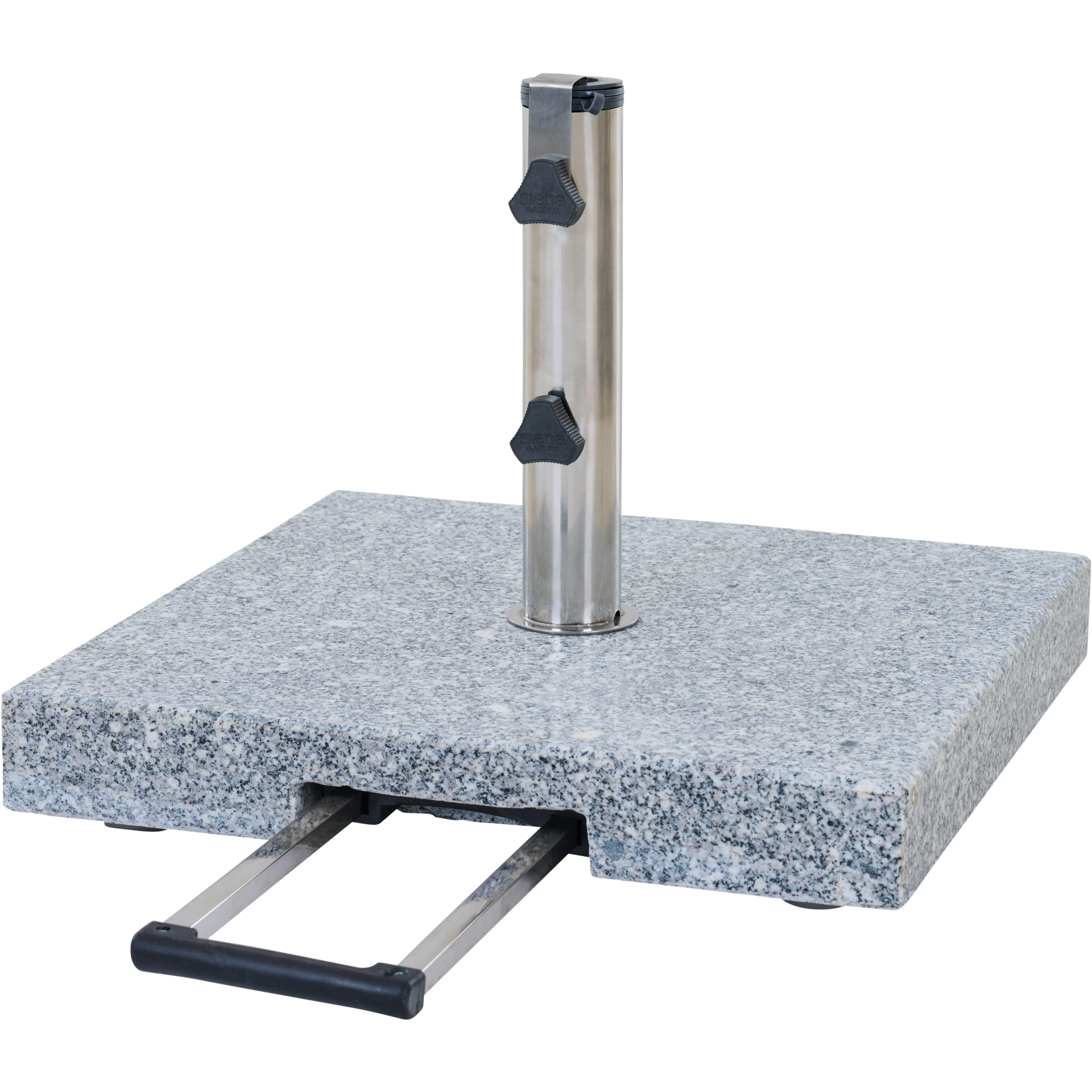 Sonnenschirmständer mit Trollisystem| Granit| 45 kg | hellgrau | eckig Sonnenschirmständer mit Trollisystem| Granit| 45 kg | hellgrau | eckig