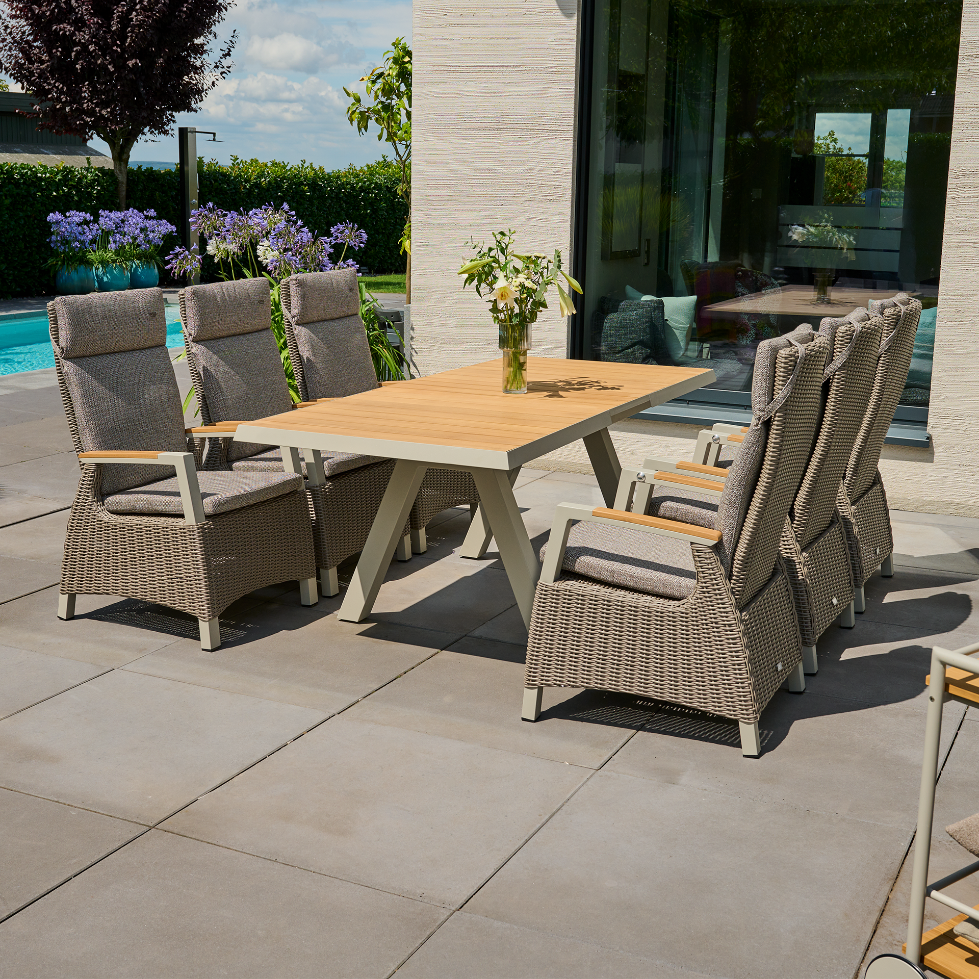 CORIDO Move Sessel | Teakholz FSC 100 % | inkl. Ki...