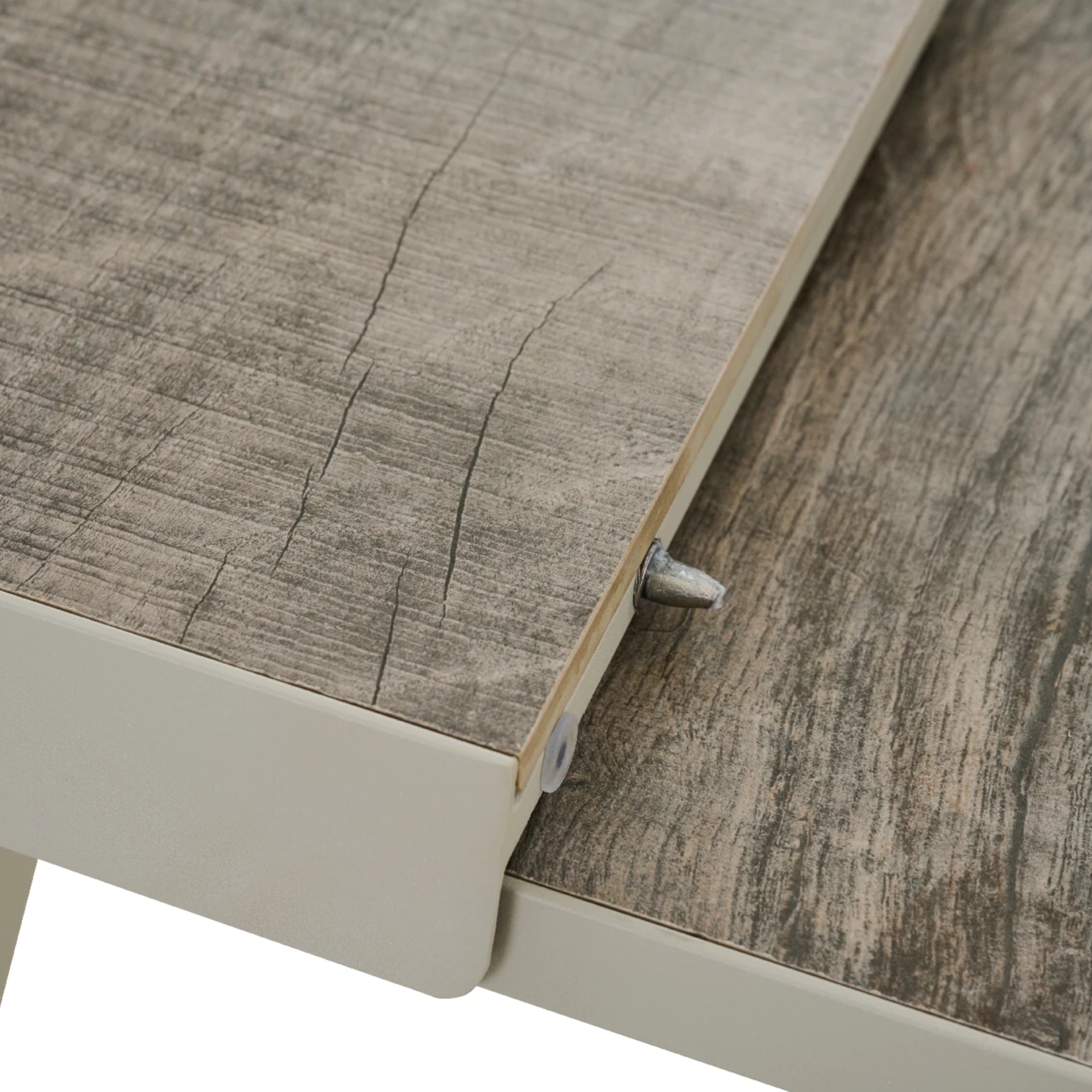 SINCRO/VALENCIA Gartenmöbel Set | 6 Sitzplätze | washed grey / matt seidengrau | inkl. Auflage