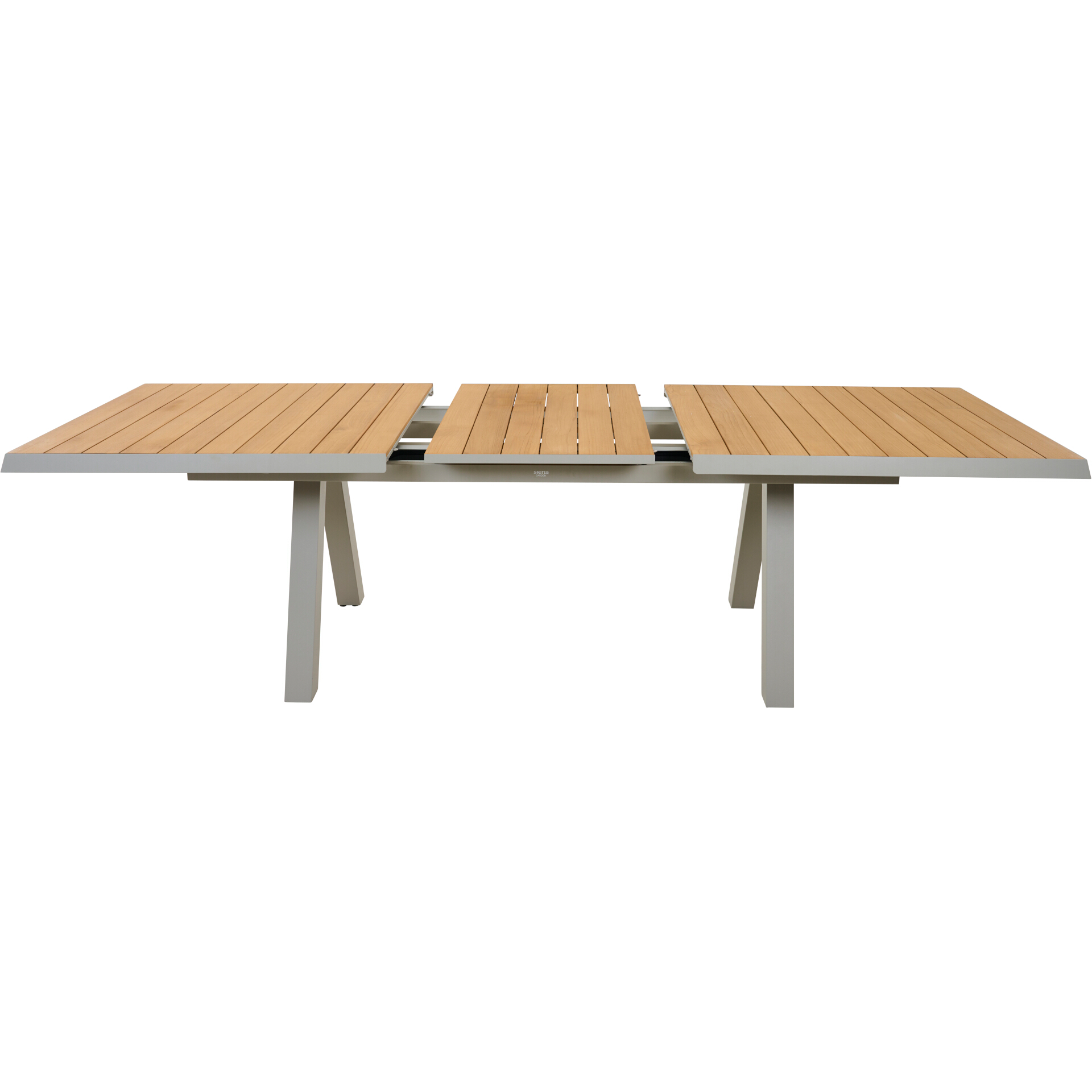 Ausziehtisch TIRANA matt seidengrau / Teak FSC | G...