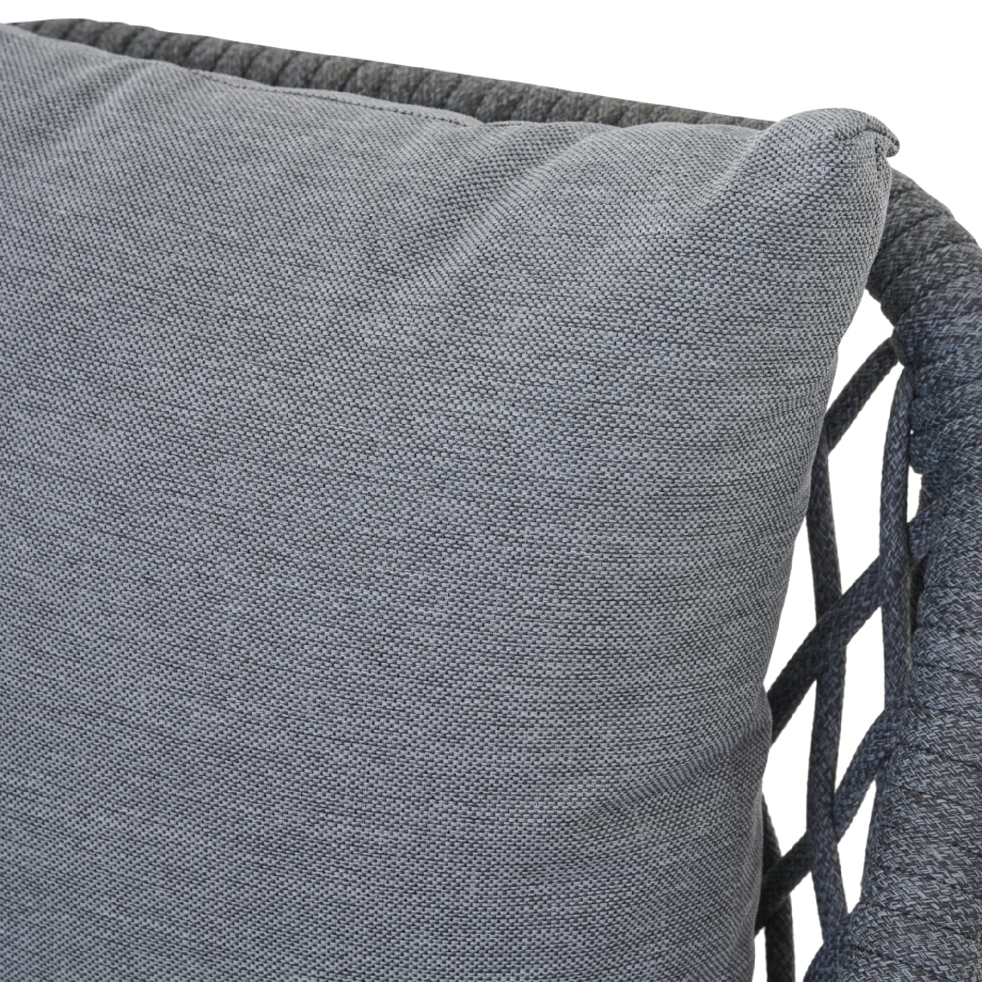 CHESTER Gartensessel | hellgrau mix / anthrazit