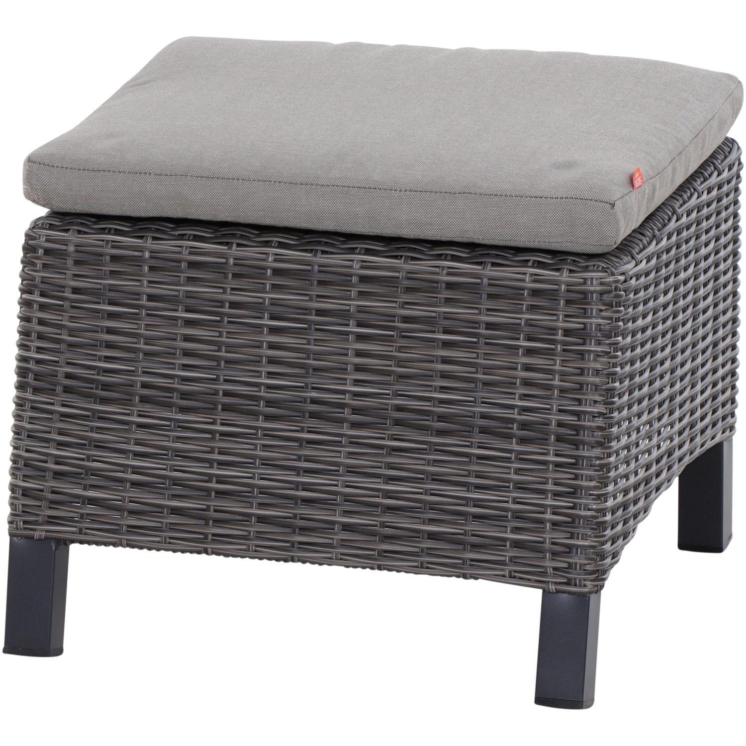 Corido Hocker | Rattangeflecht charcoal-grey