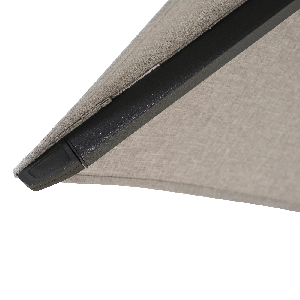 PINO zweefparasol | 310 x 210 cm | grijs gemêleerd / a...
