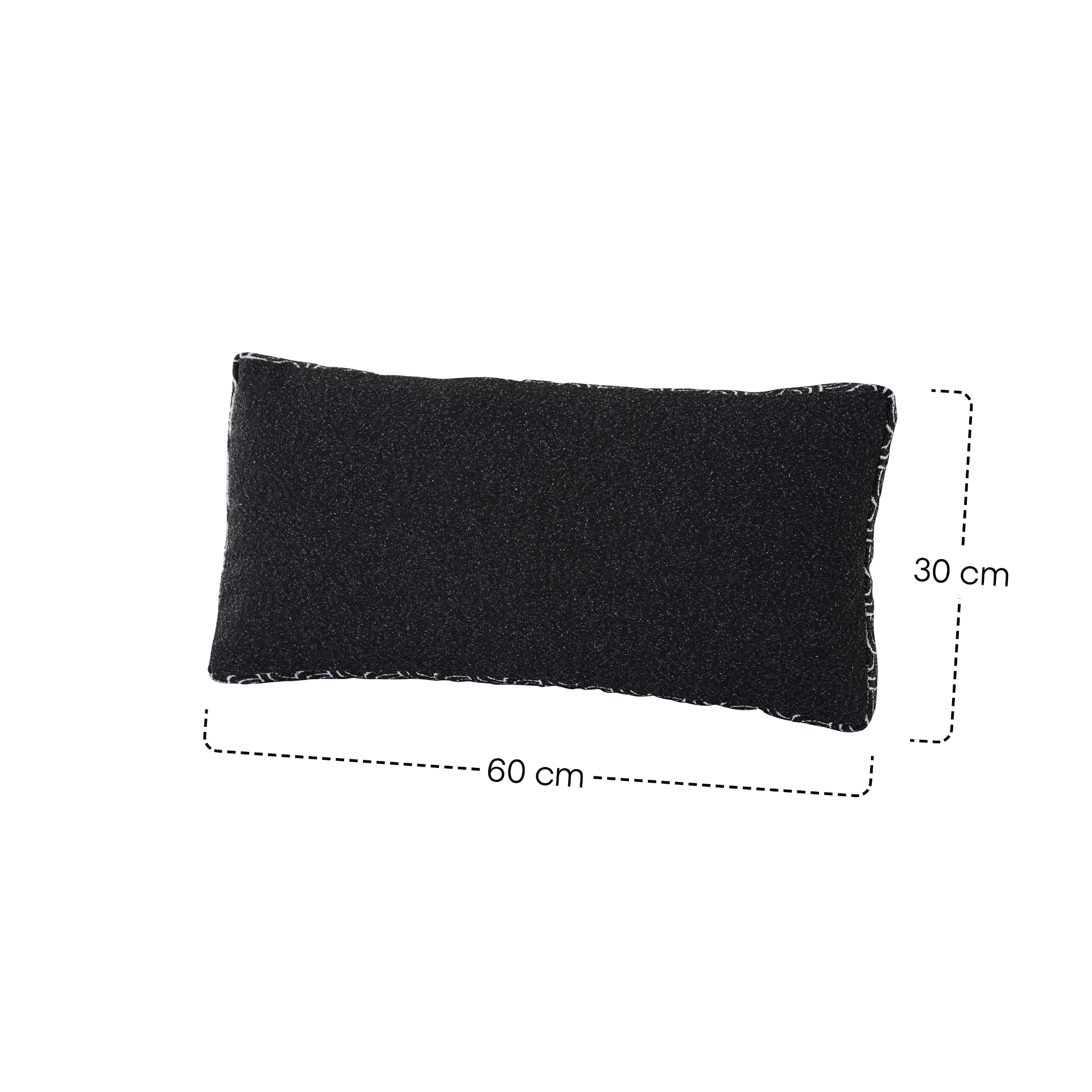 BLACK & WHITE Dekokissen | 60 x 30 cm