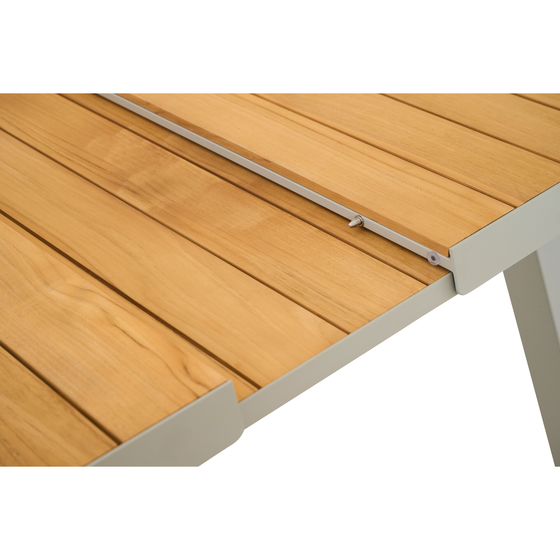 Ausziehtisch TIRANA matt seidengrau / Teak FSC | G...