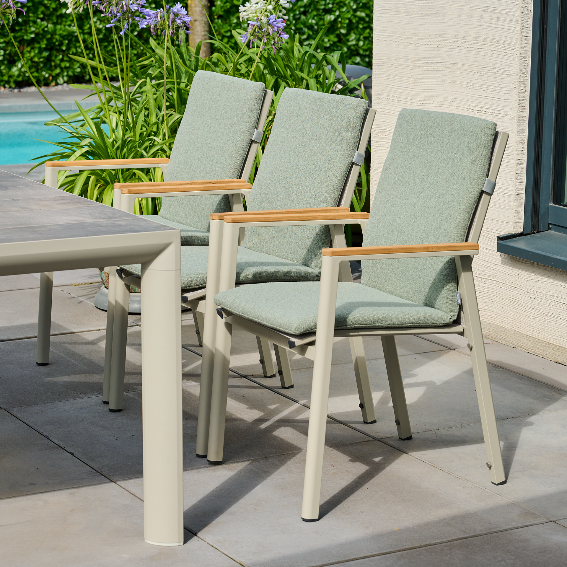 COLORFUL Sesselauflage | vetiver | 100 cm