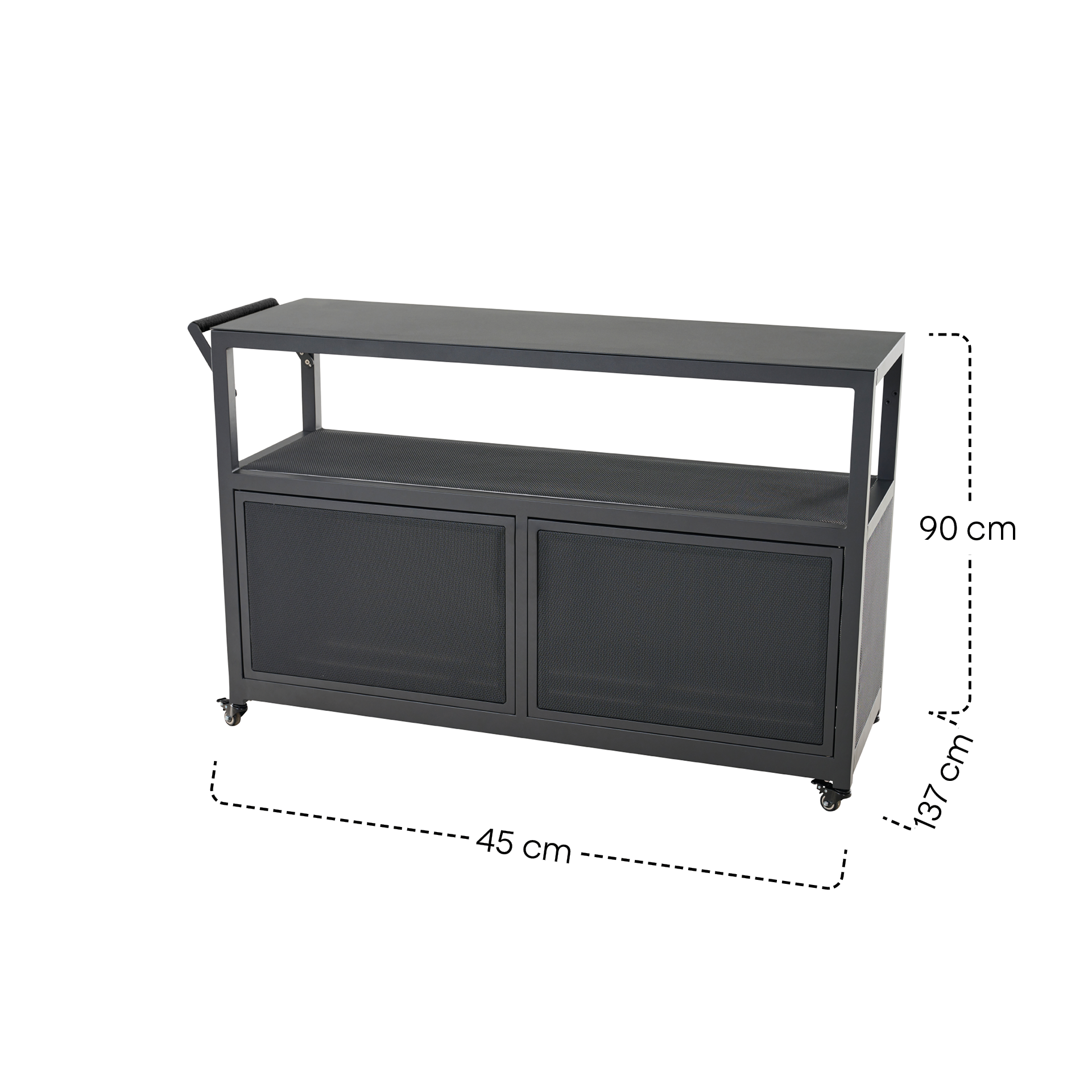 PALMA Servierwagen | groß | 137 x 55 x 88 cm | an...