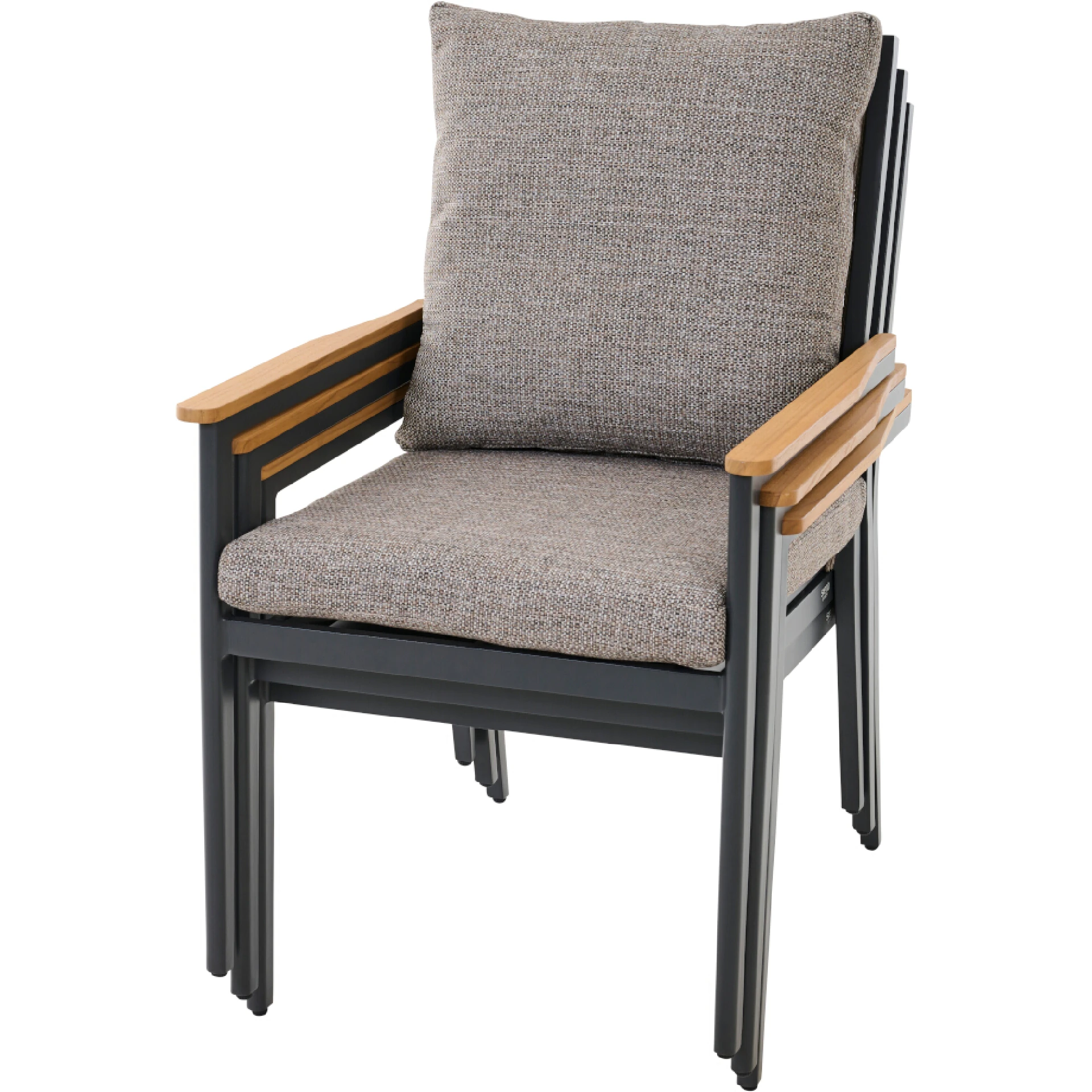 LIGURIA Gartensessel Comfort plus | taupe grau / a...