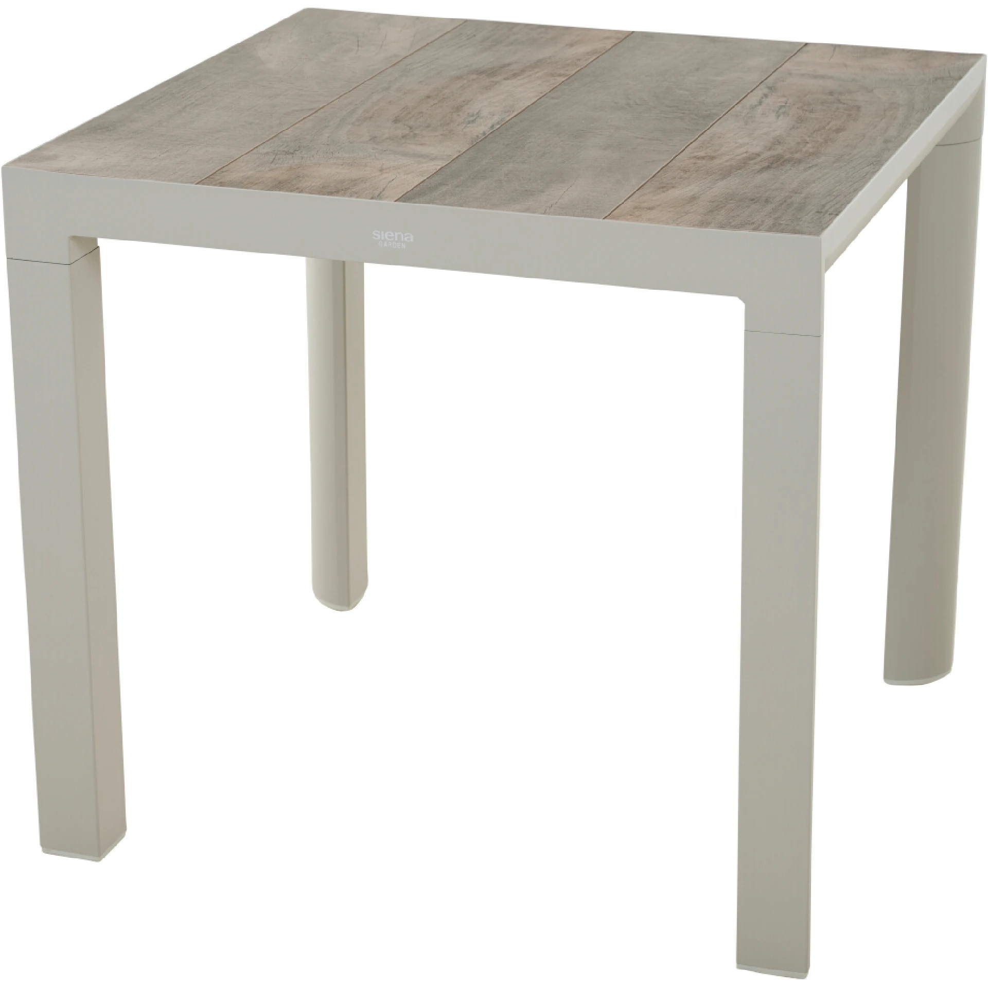 SILVA Gartentisch | 80 x 80 cm | Keramik washed-grey