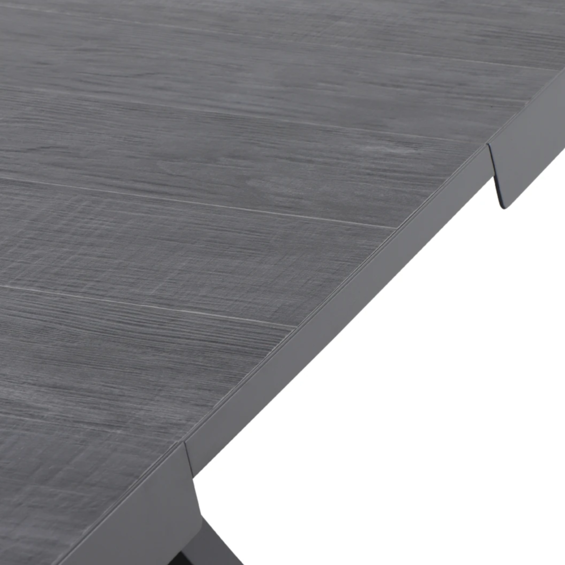 SINCRO/VALENCIA Gartenmöbel Set | 6 Sitzplätze | wood grey / matt anthrazit | inkl. Auflage