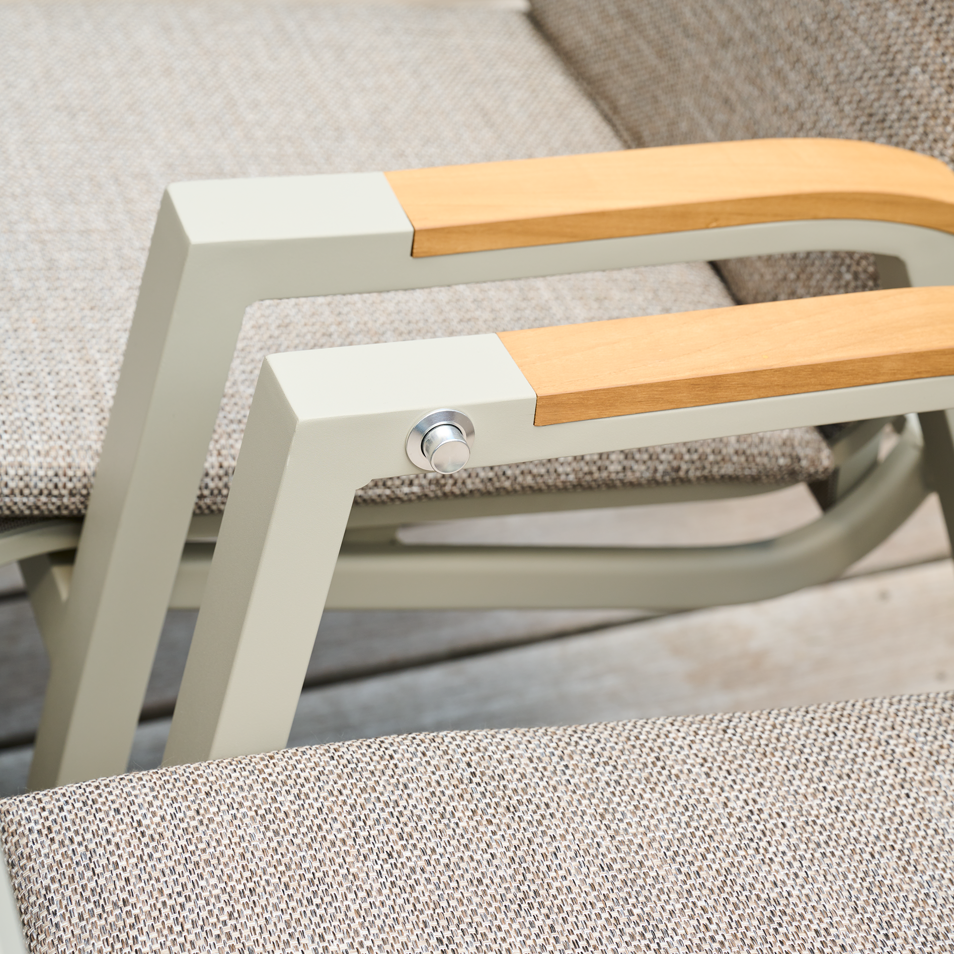 LINDOS Relax Move Sessel | inkl. Auflage | Teakhol...