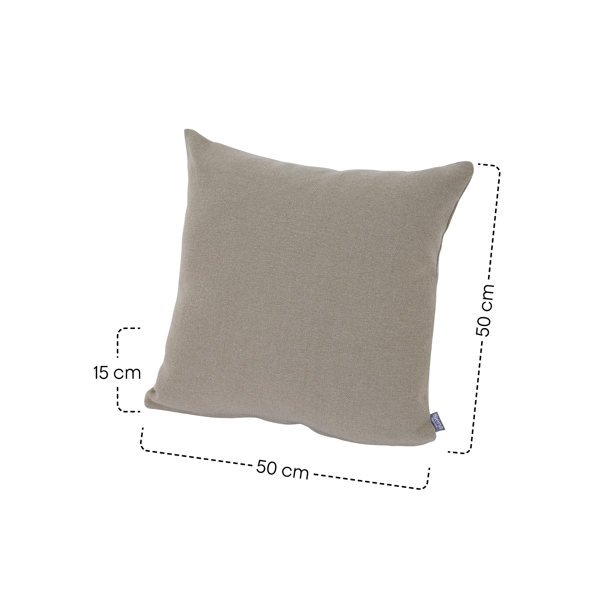 COLORFUL Dekokissen | 50 x 50 cm | greige