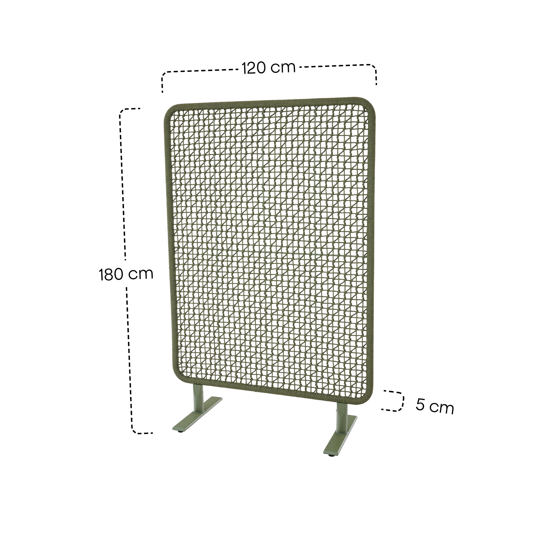 VISTO Raumteiler | 120 x 180 cm | olive