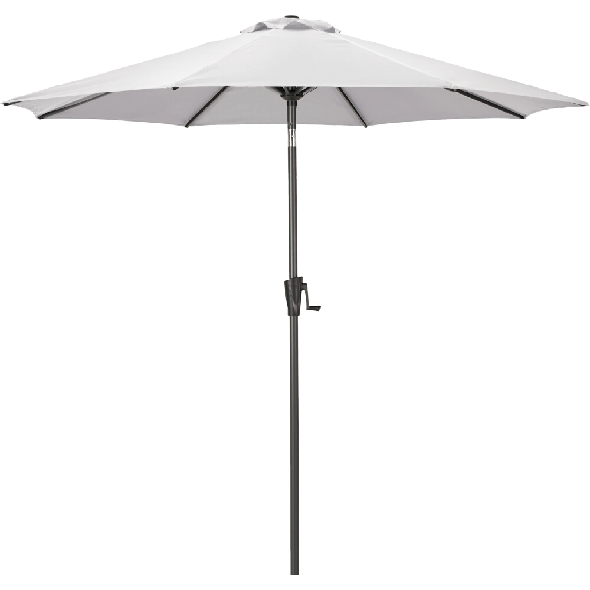 FAGUS Mittelstockschirm Kurbel | Ø 250 cm | grau / anthrazit