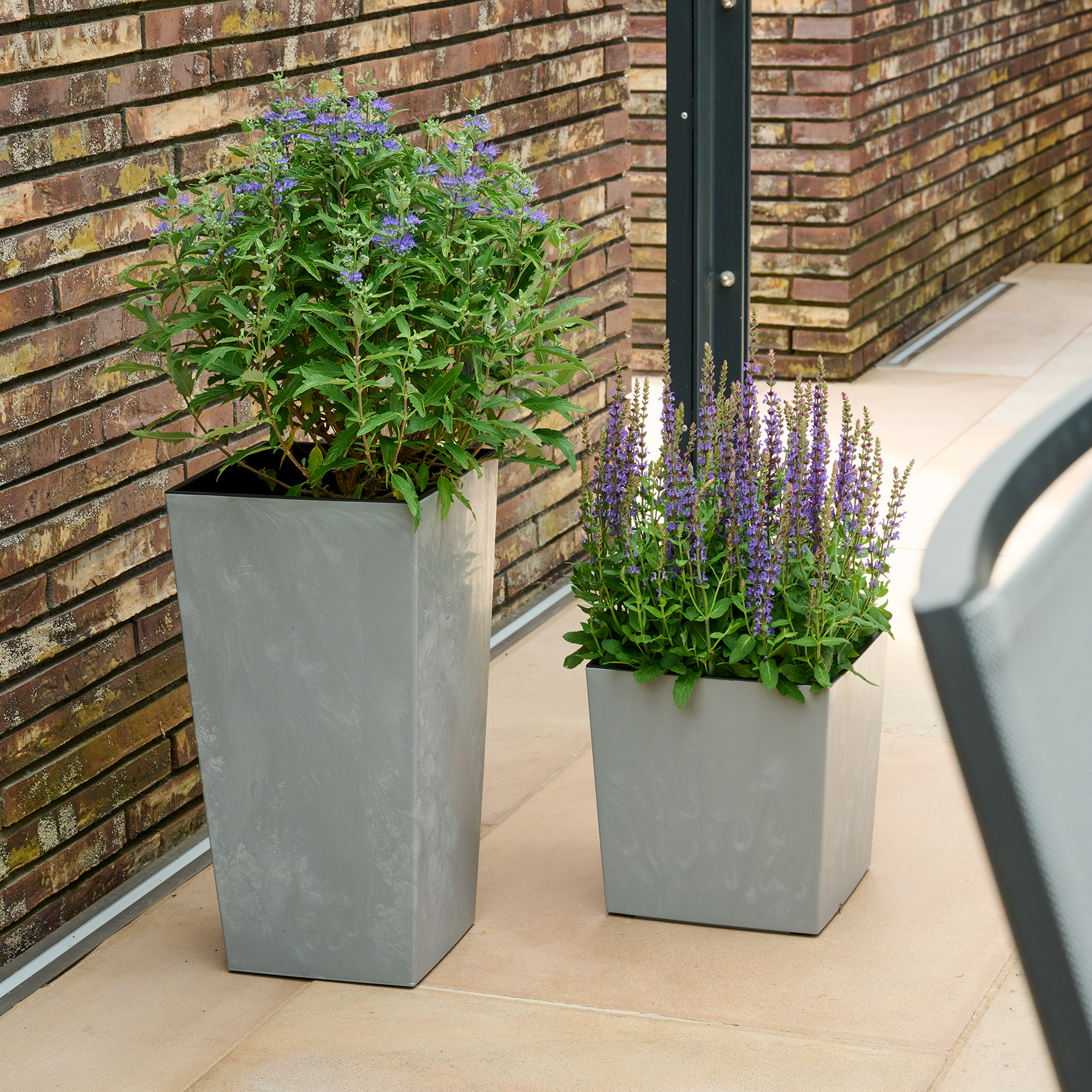 Blumentopf | Nizza Stone grau 30 x 57 cm | SIENA G...