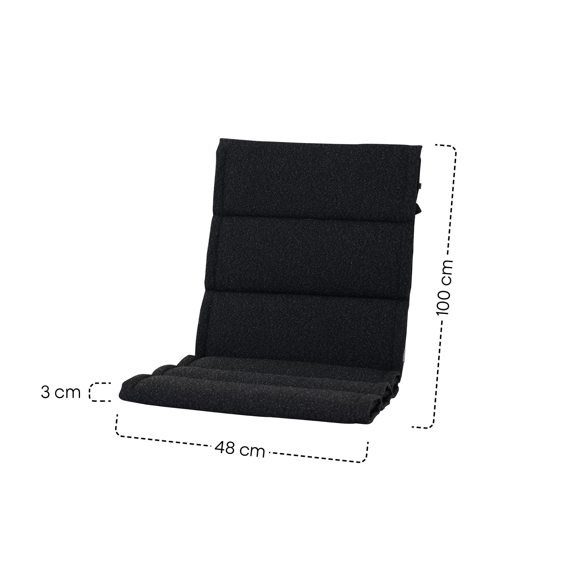 MALU Sesselauflage | schwarz | 100 cm