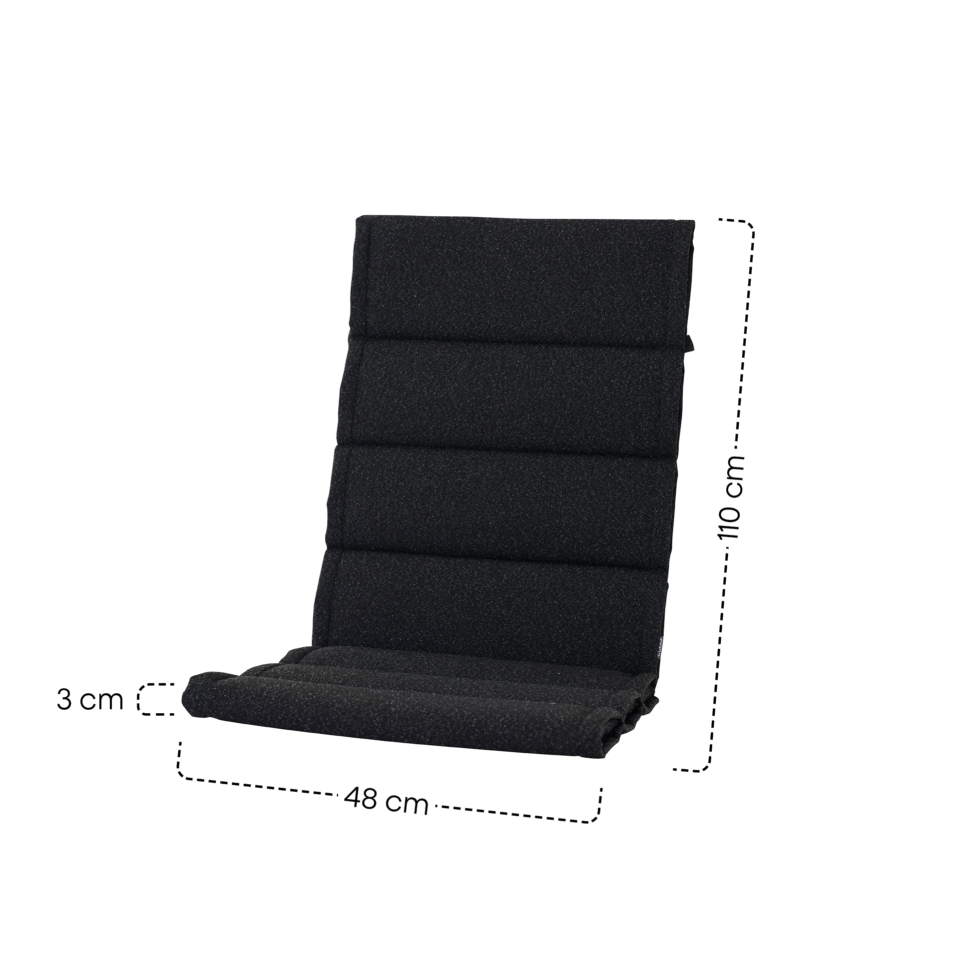 MALU Sesselauflage | schwarz | 110 cm