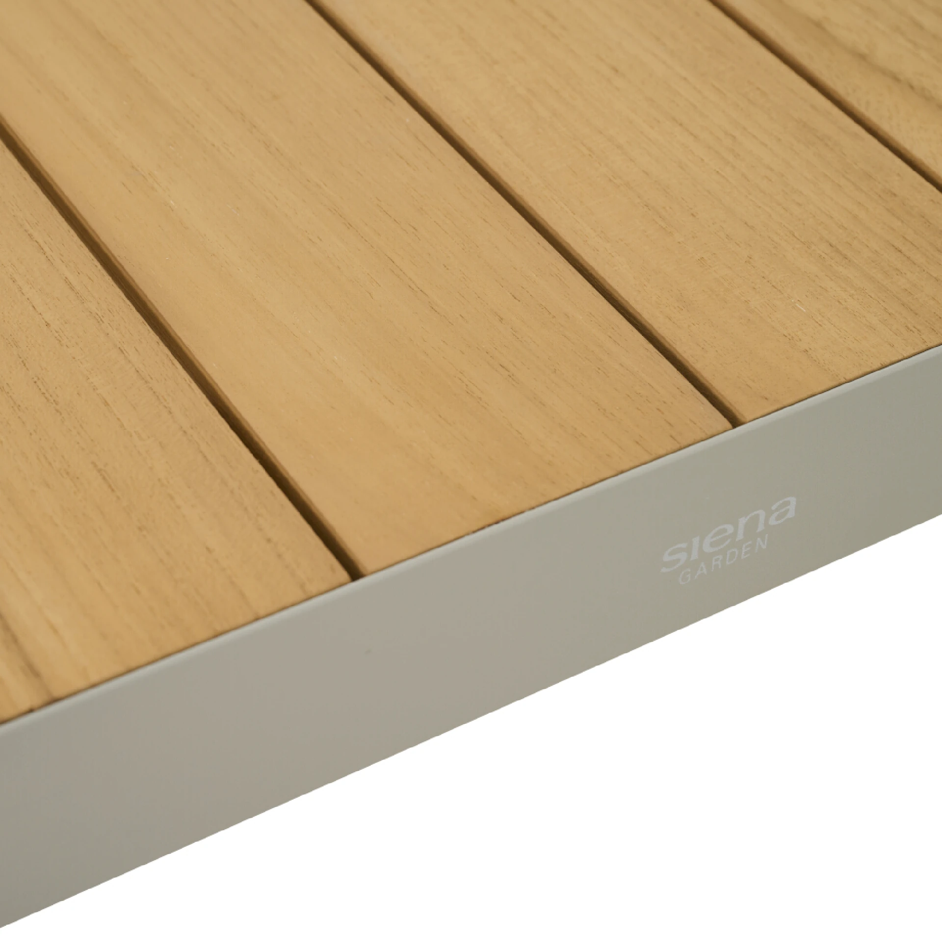 Gartentisch SILVA matt seidengrau / Teak FSC | Ess...